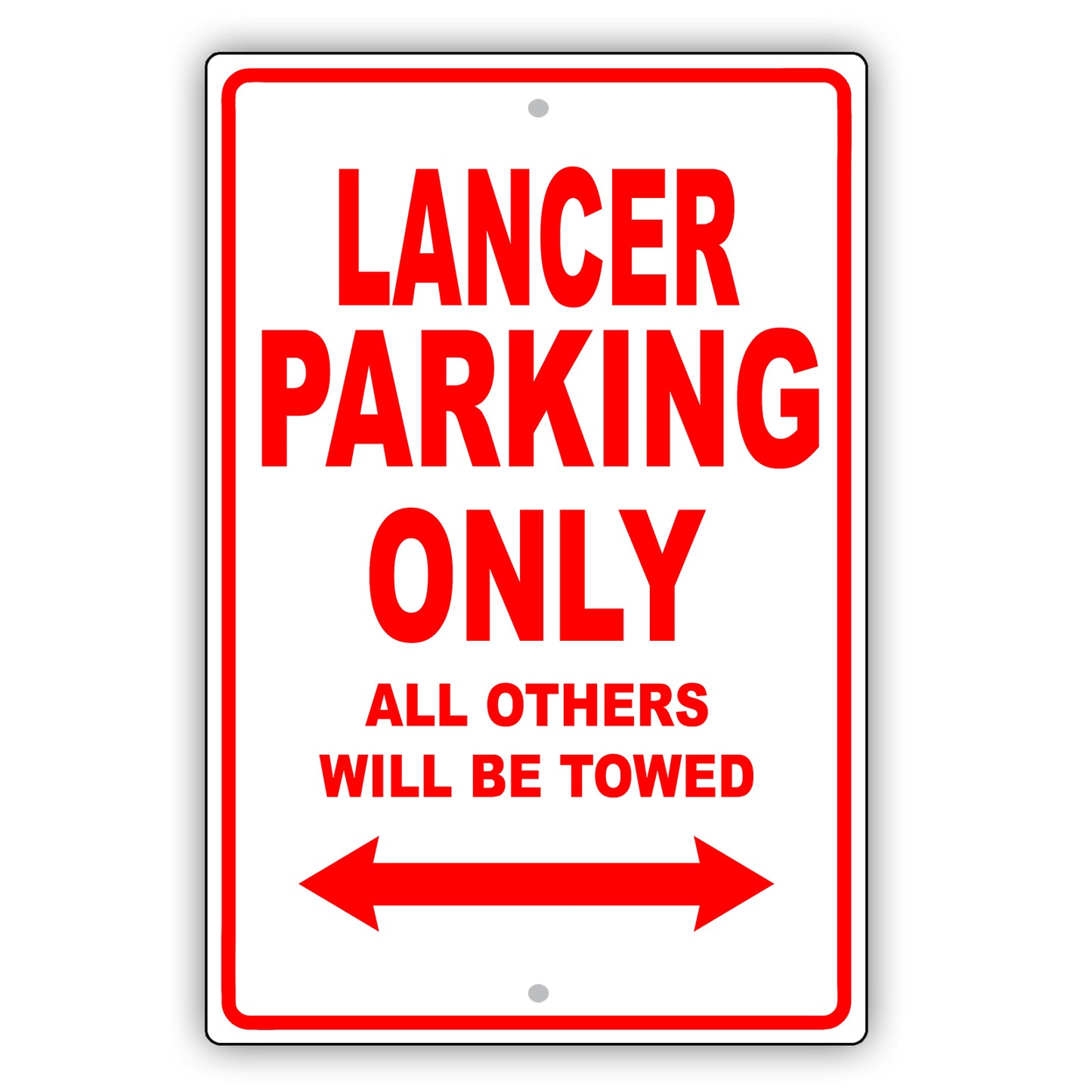 Dodge Lancer Parking Only All Others Will Be Towed Aluminum Decor Garage Sign