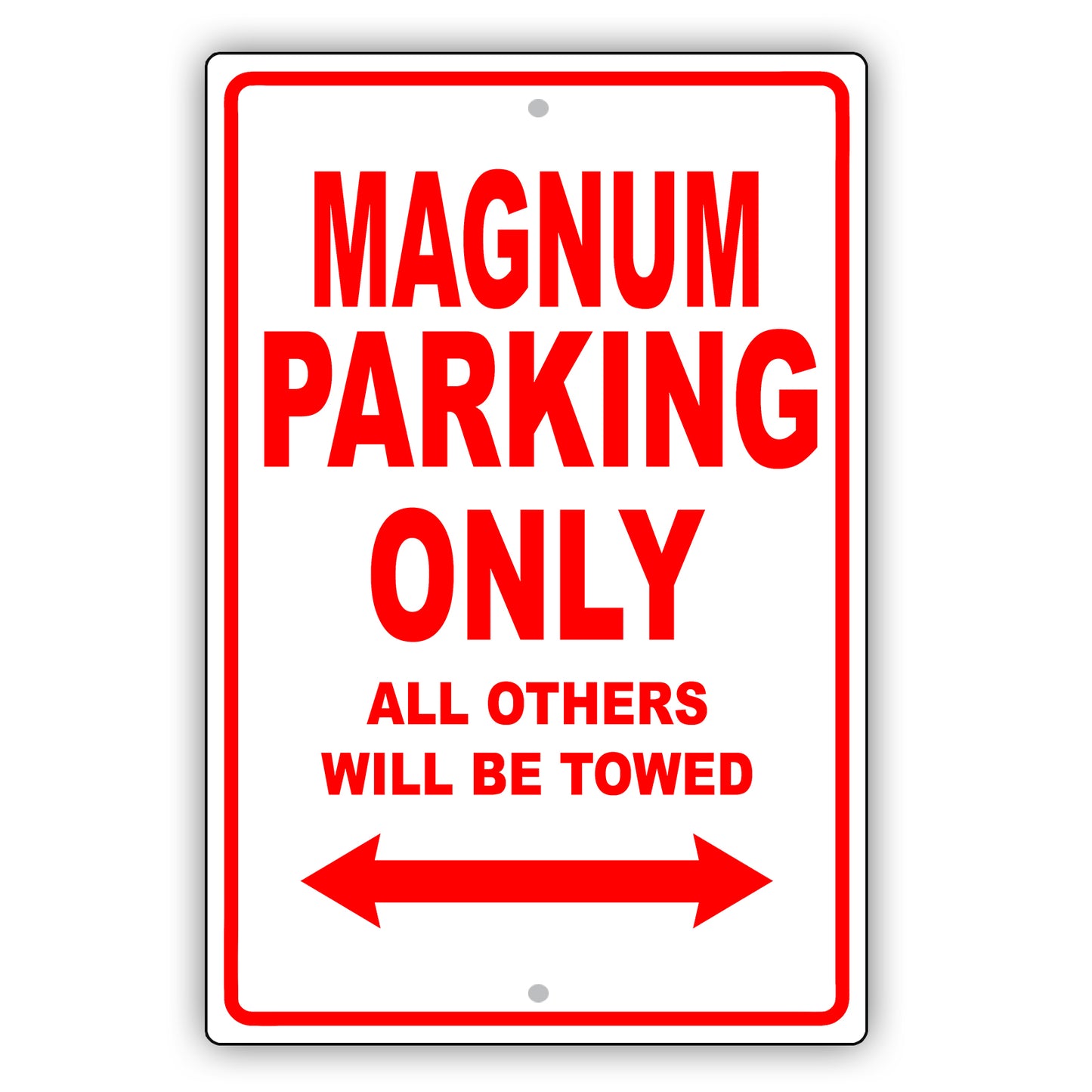 Dodge Magnum Parking Only All Others Will Be Towed Aluminum Decor Garage Sign