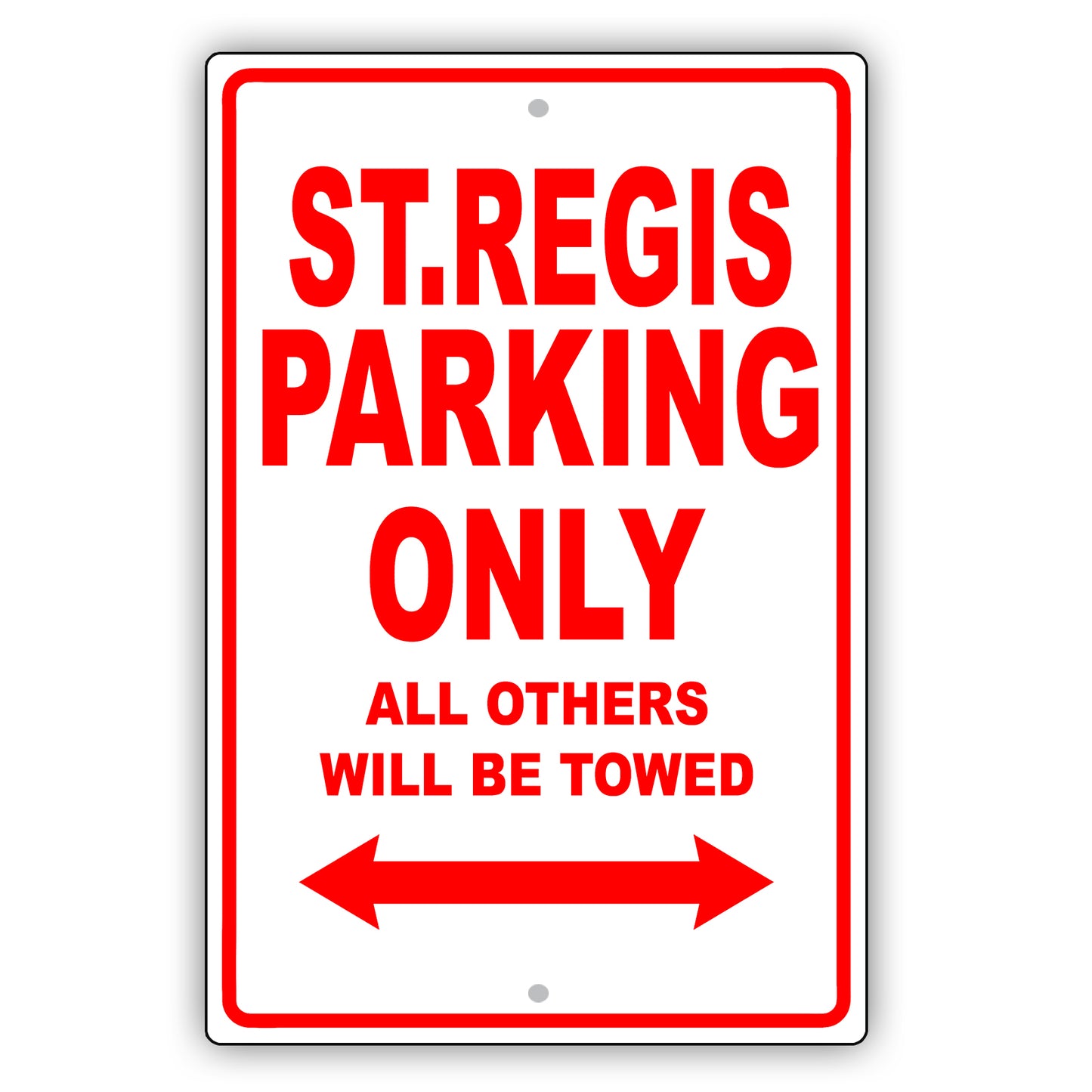 Dodge St. Regis Parking Only All Others Will Be Towed Aluminum Decor Garage Sign