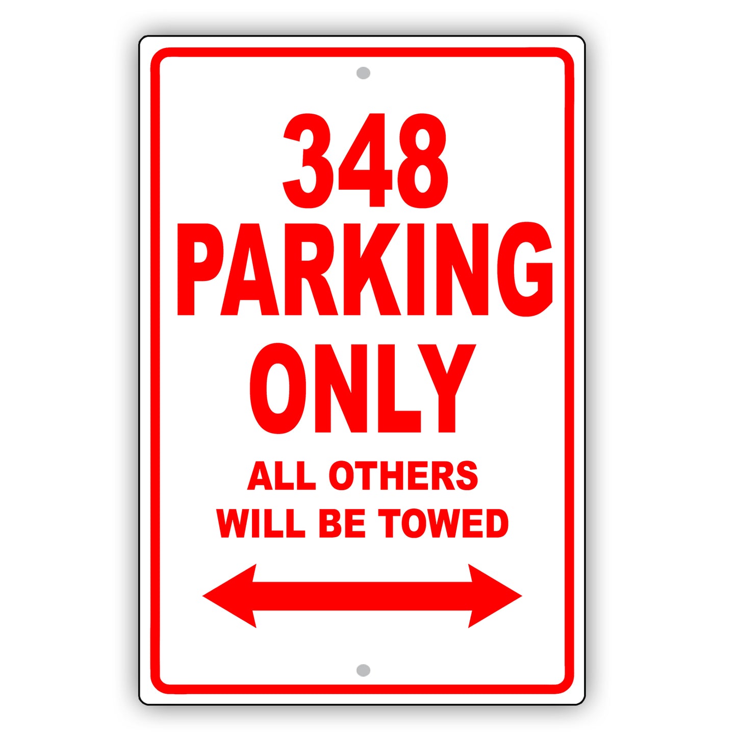 Ferrari 348 Parking Only All Others Will Be Towed Aluminum Decor Garage Sign
