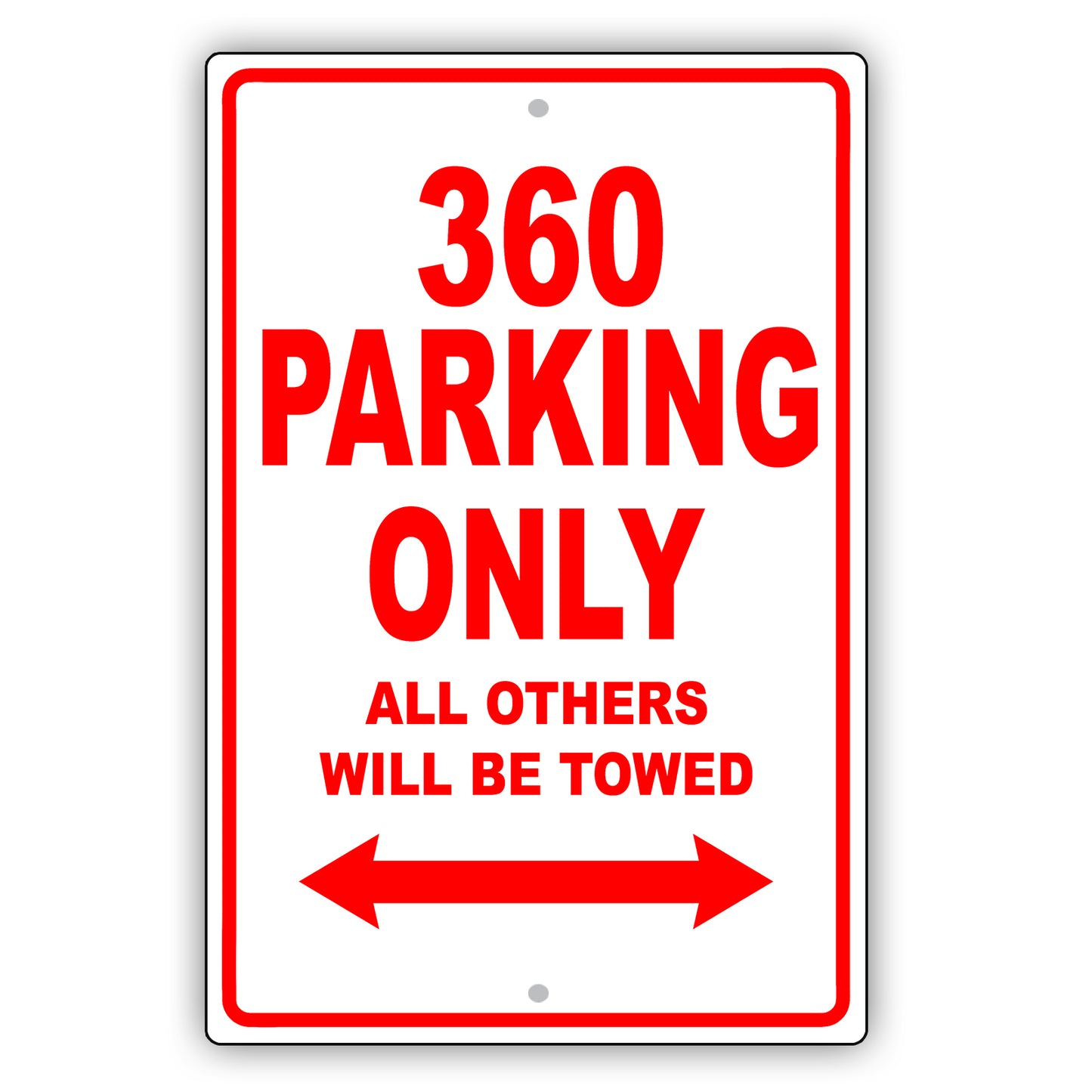 Ferrari 360 Parking Only All Others Will Be Towed Aluminum Decor Garage Sign