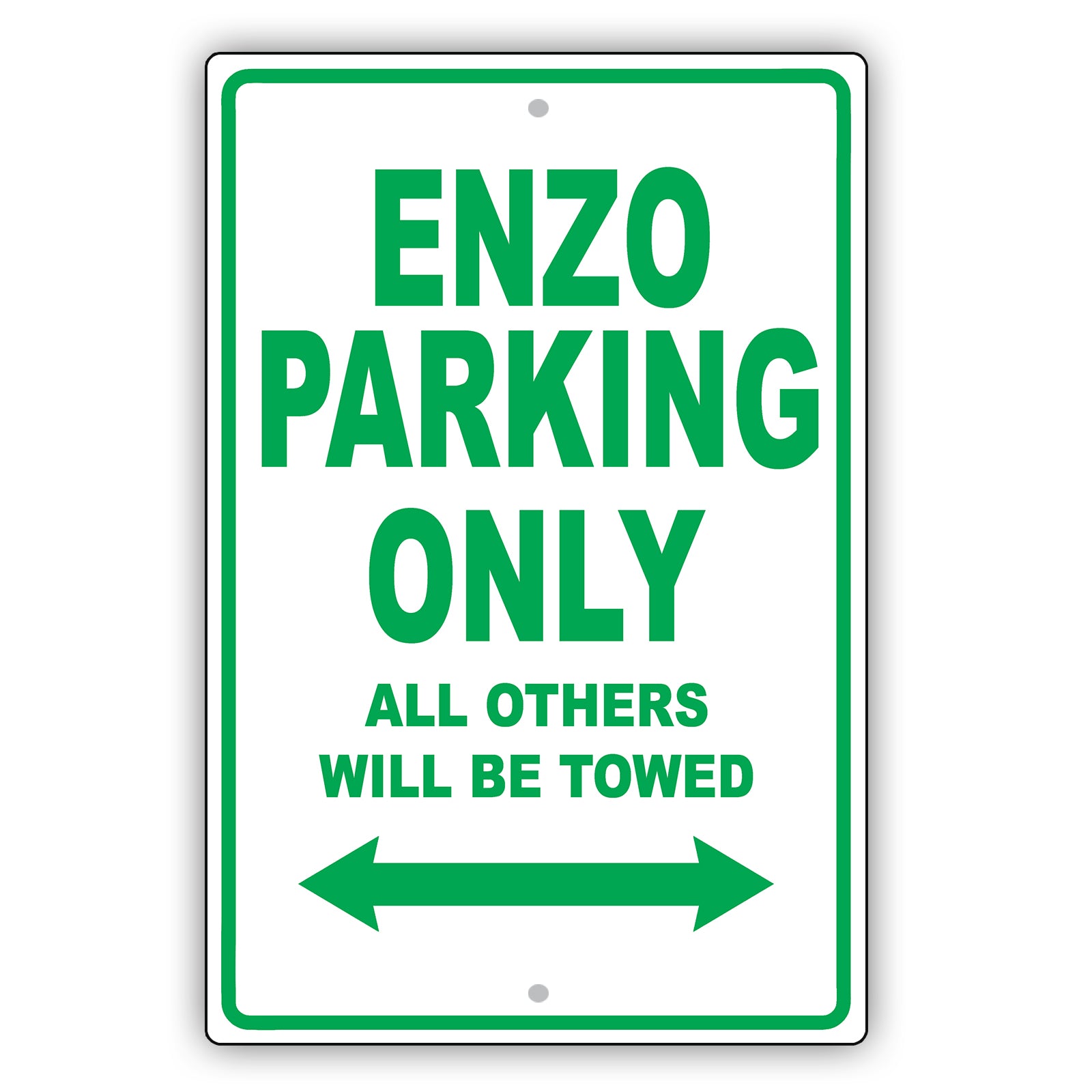 Ferrari Enzo Parking Only All Others Will Be Towed Aluminum Decor Garage Sign