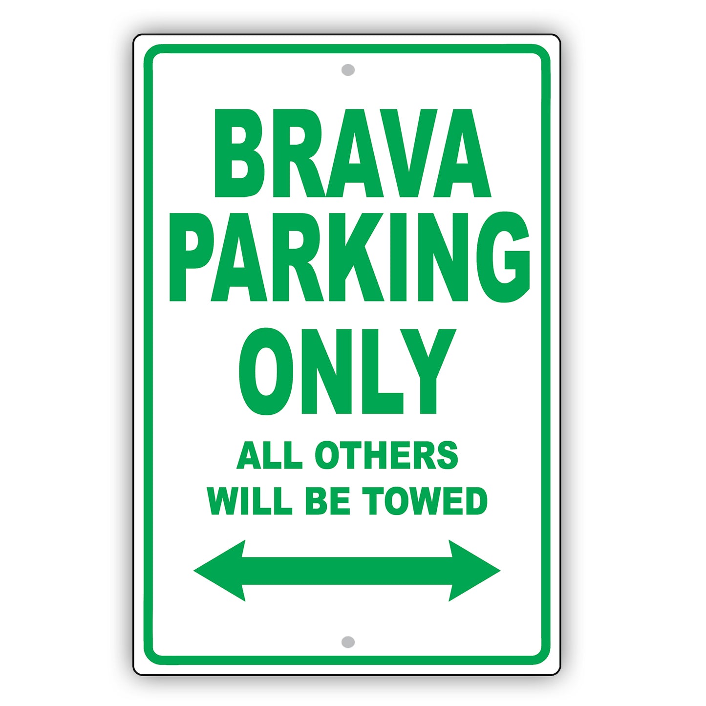 Fiat Brava Parking Only All Others Will Be Towed Aluminum Decor Garage Sign