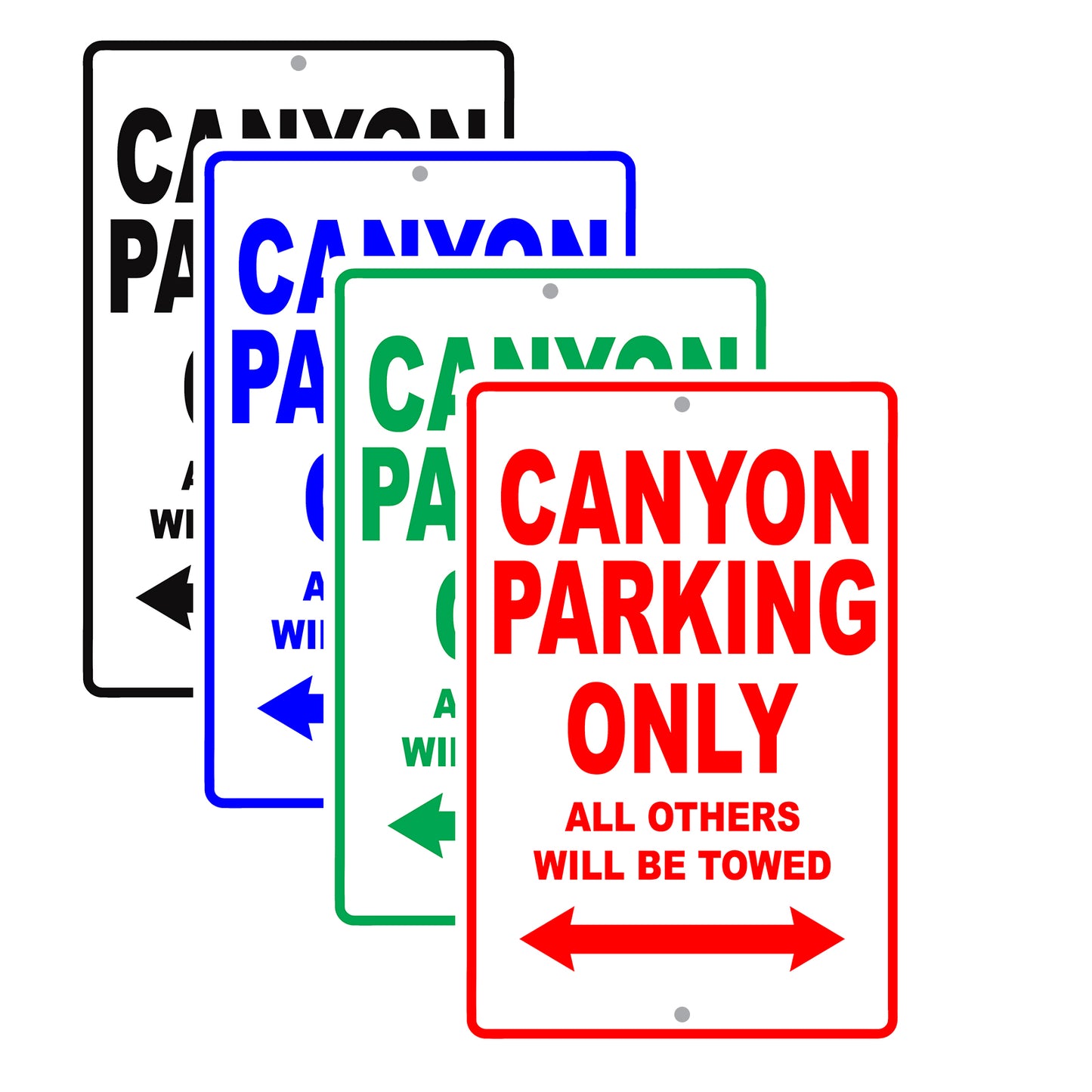 Gmc Canyon Parking Only All Others Will Be Towed Aluminum Decor Garage Sign