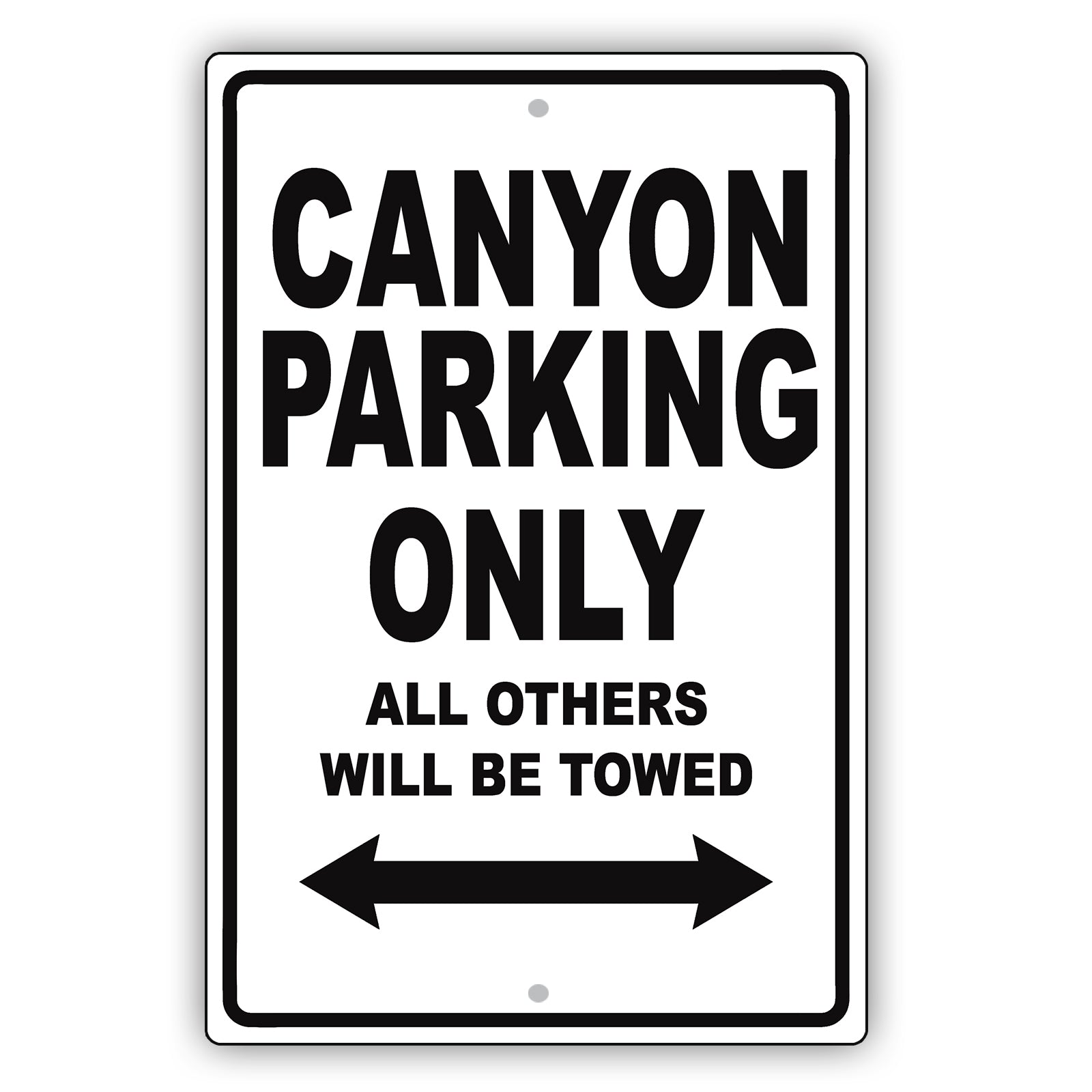 Gmc Canyon Parking Only All Others Will Be Towed Aluminum Decor Garage Sign