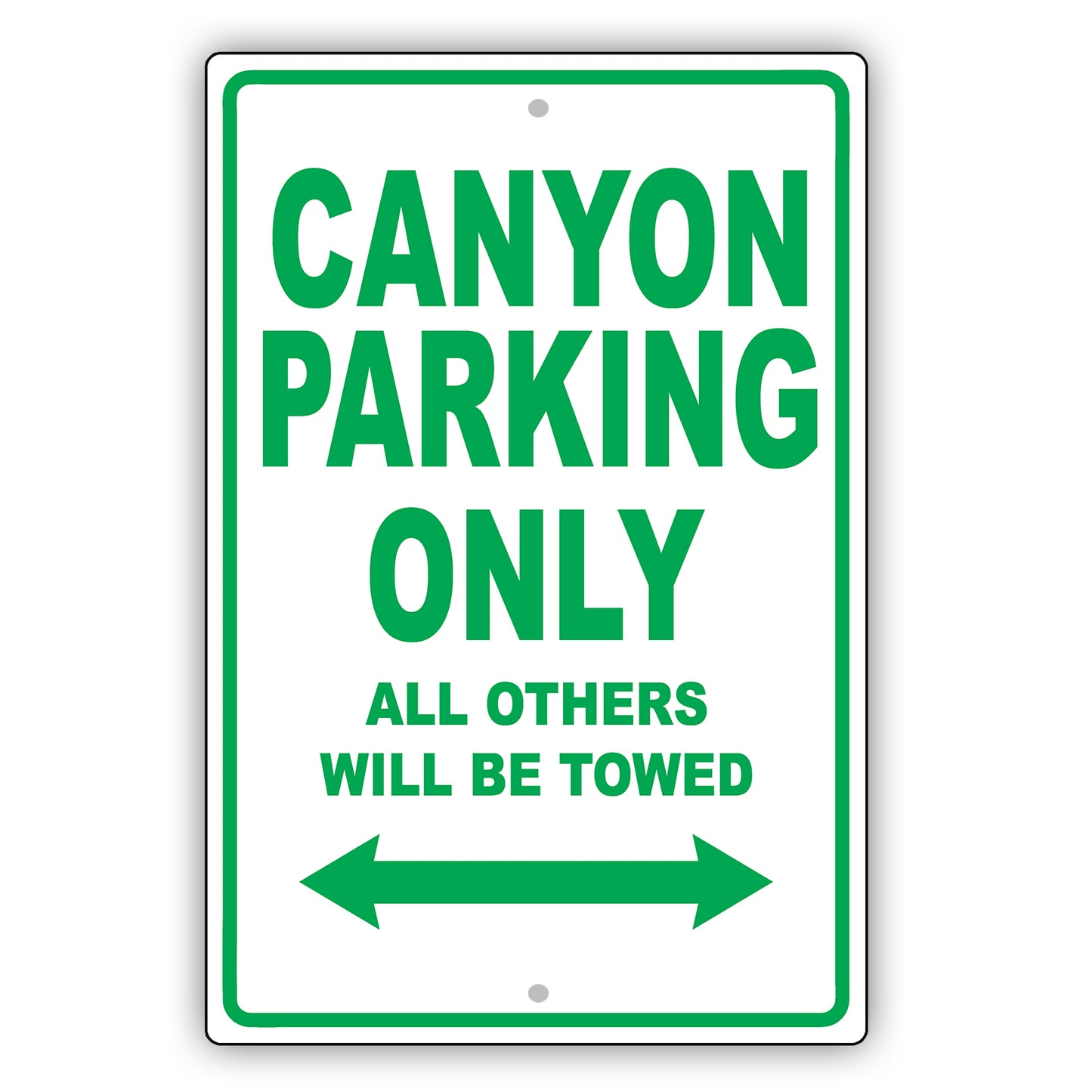 Gmc Canyon Parking Only All Others Will Be Towed Aluminum Decor Garage Sign