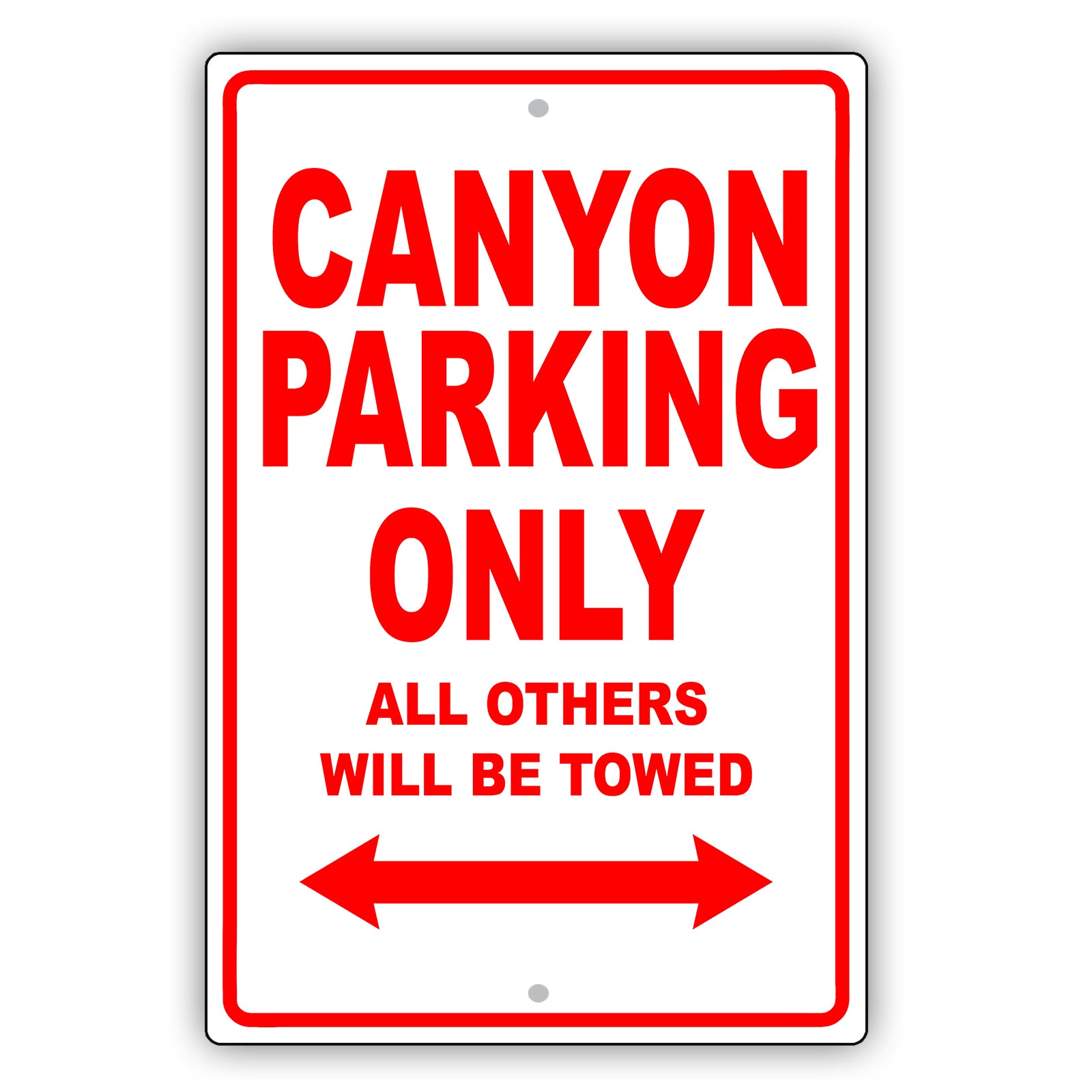 Gmc Canyon Parking Only All Others Will Be Towed Aluminum Decor Garage Sign