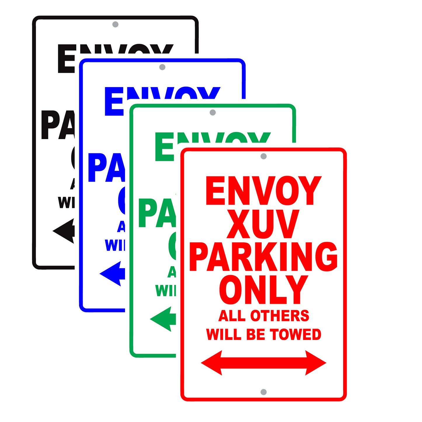 Gmc Envoy Xuv Parking Only All Others Will Be Towed Aluminum Decor Garage Sign