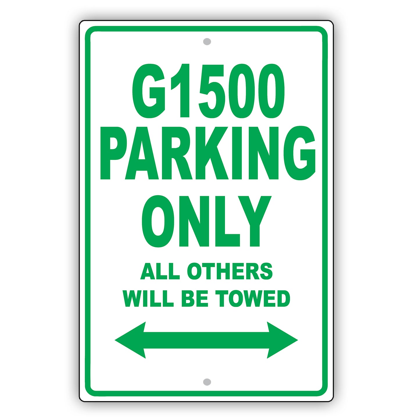 Gmc G1500 Parking Only All Others Will Be Towed Aluminum Decor Garage Sign