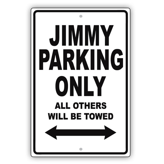 Gmc Jimmy Parking Only All Others Will Be Towed Aluminum Decor Garage Sign
