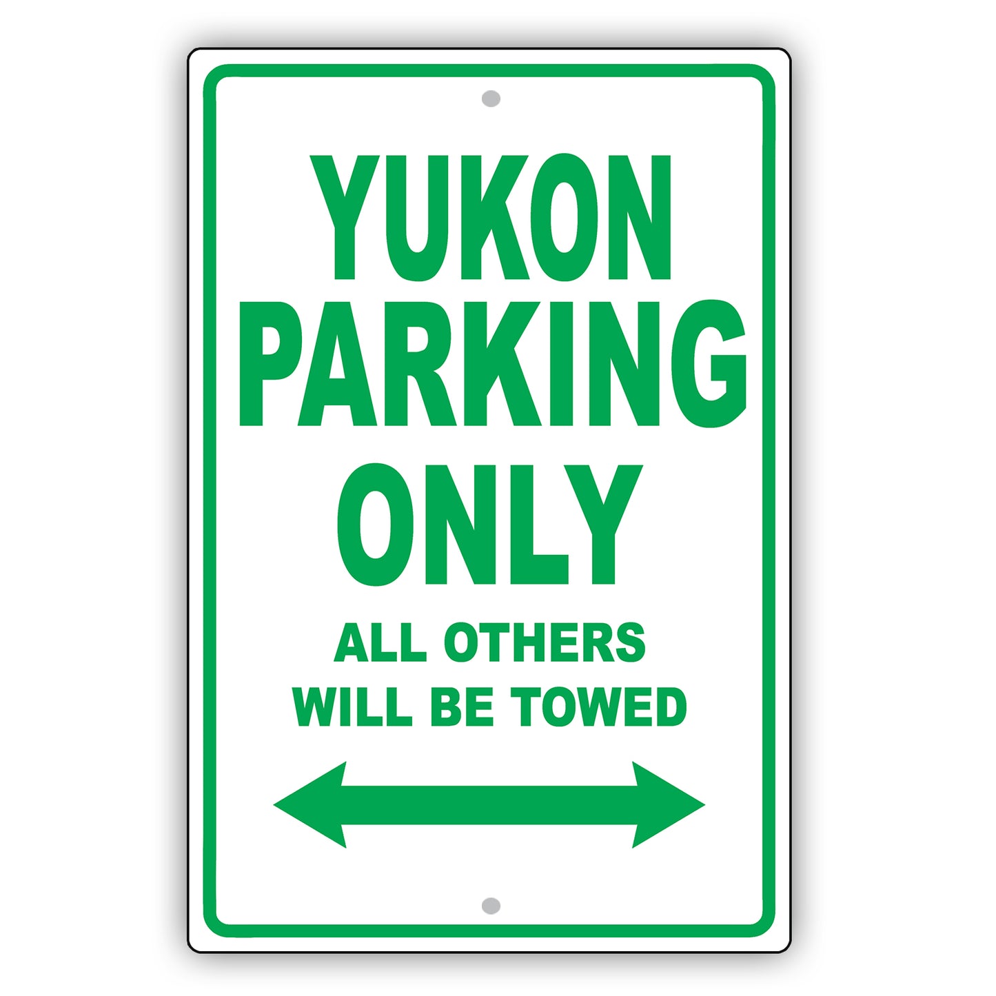 Gmc Yukon Parking Only All Others Will Be Towed Aluminum Decor Garage Sign
