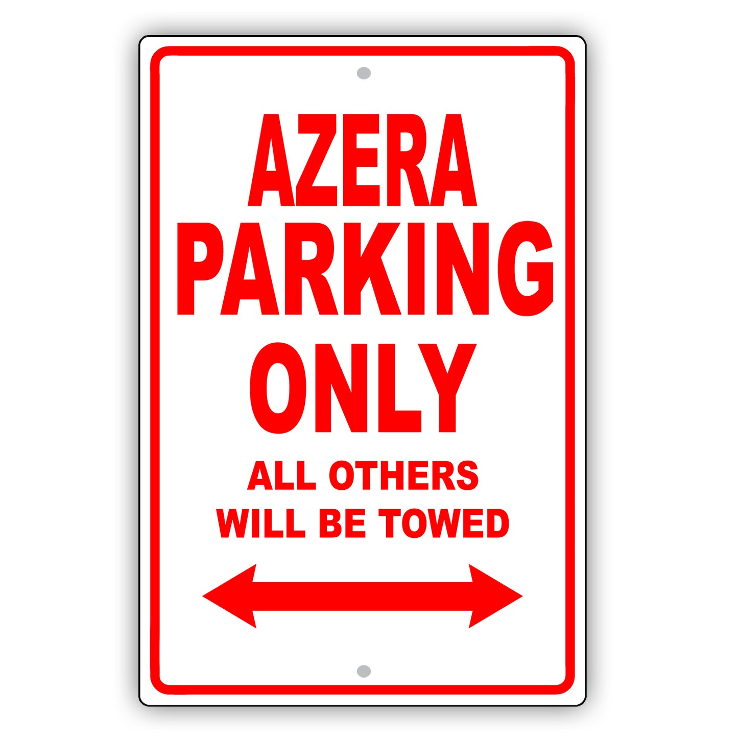 Hyundai Azera Parking Only All Others Will Be Towed Aluminum Decor Garage Sign