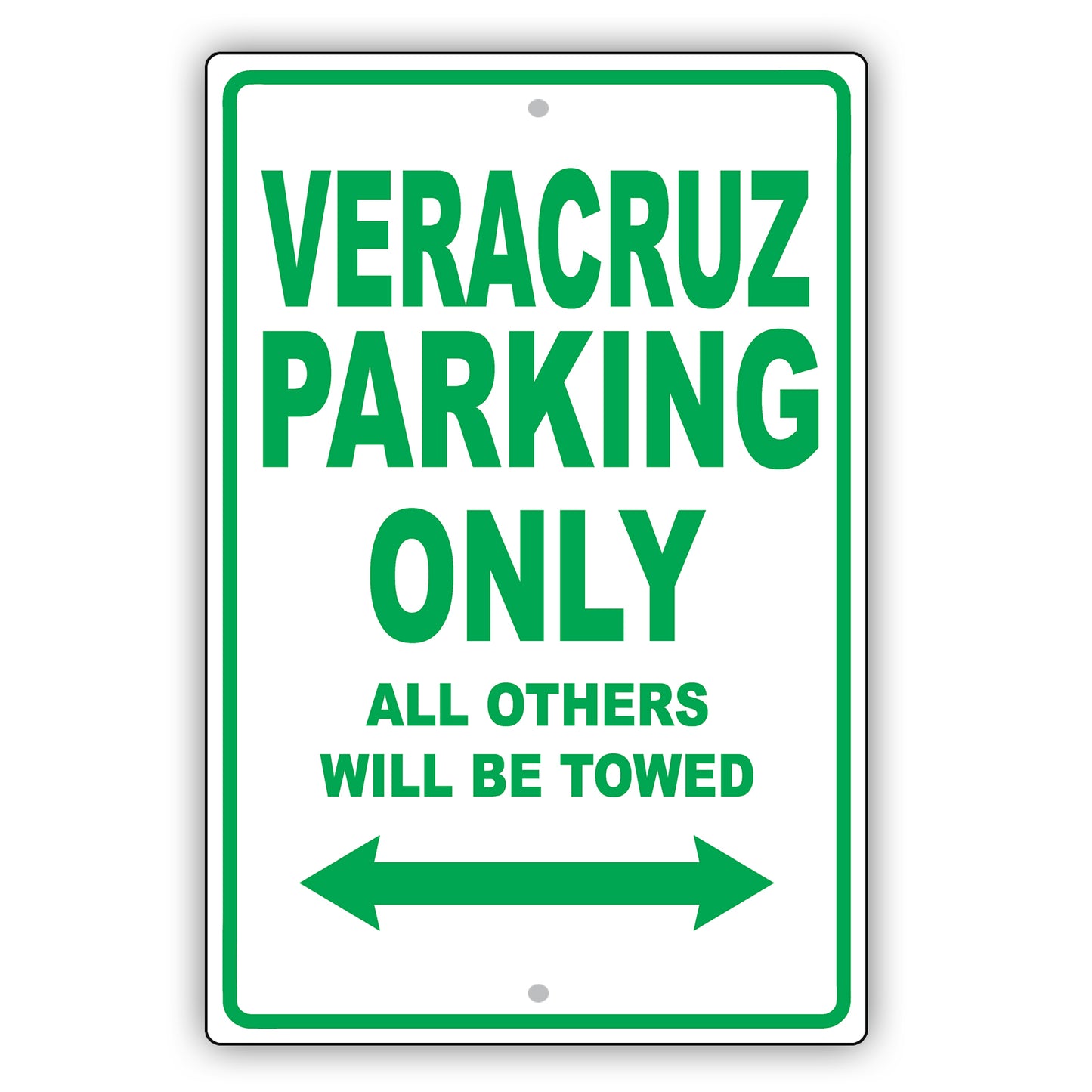 Hyundai Veracruz Parking Only All Others Will Be Towed Aluminum Decor Garage Sign