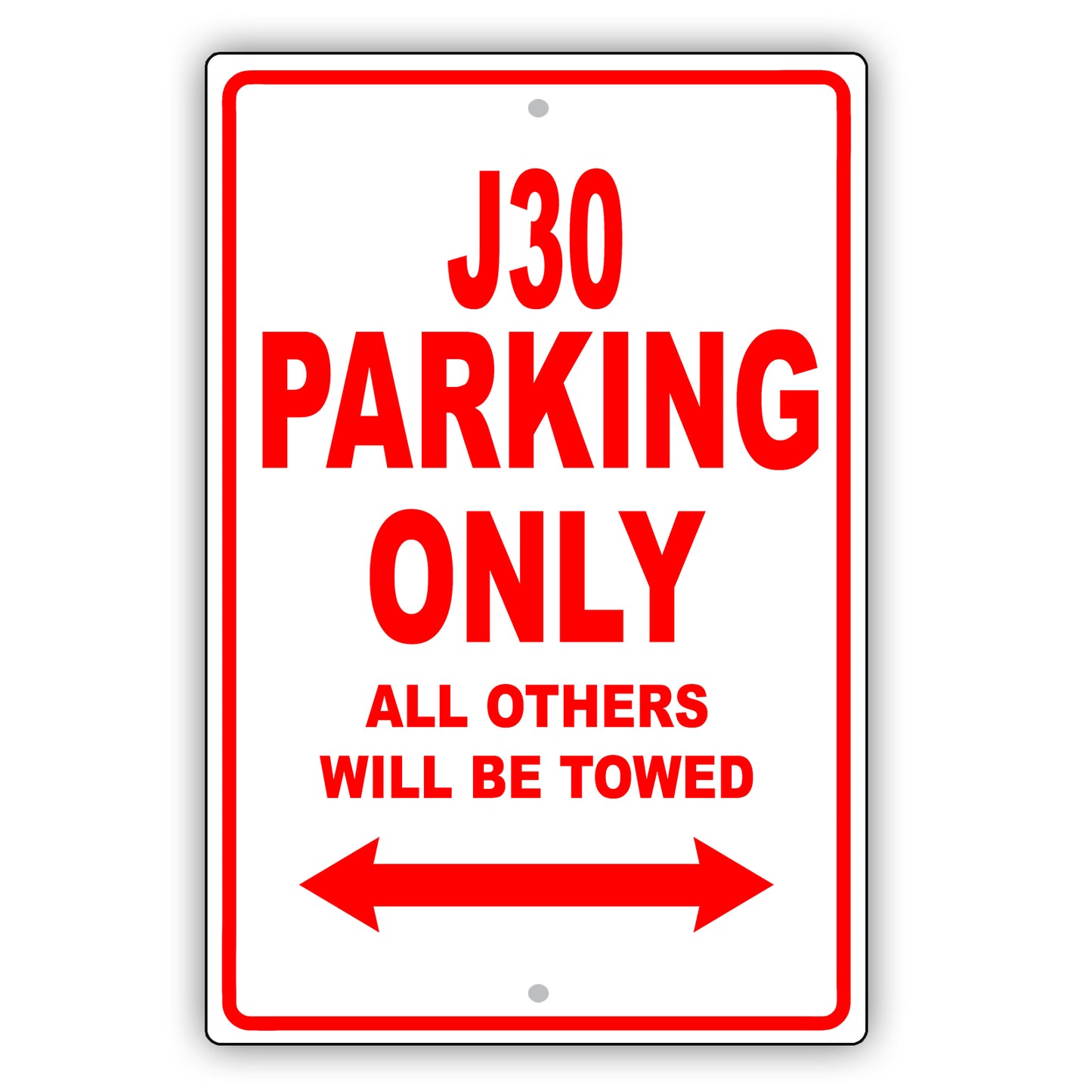Infiniti J30 Parking Only All Others Will Be Towed Aluminum Decor Garage Sign