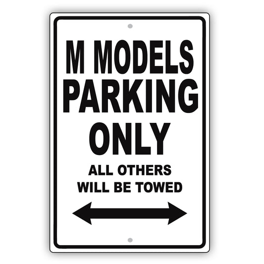 Infiniti M Models Parking Only All Others Will Be Towed Aluminum Decor Garage Sign
