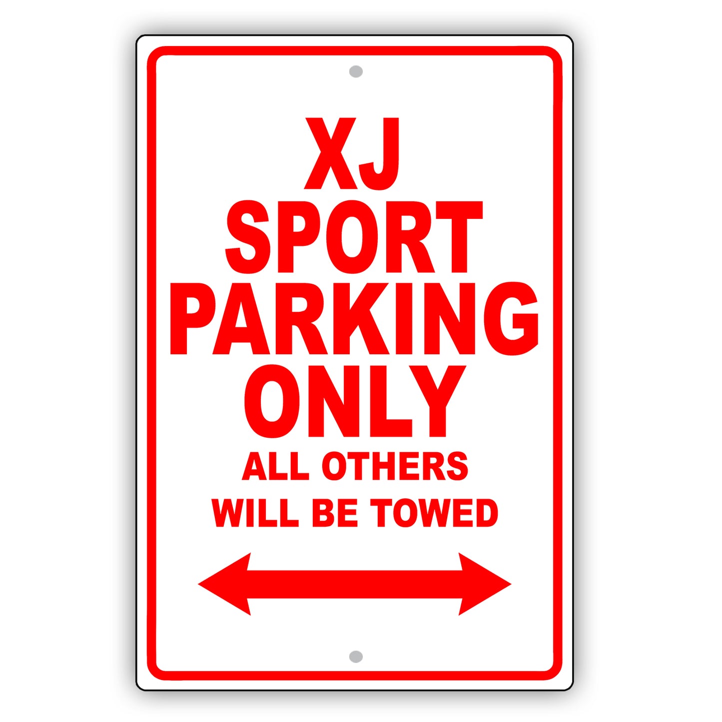 Jaguar Xj Sport Parking Only All Others Will Be Towed Aluminum Decor Garage Sign