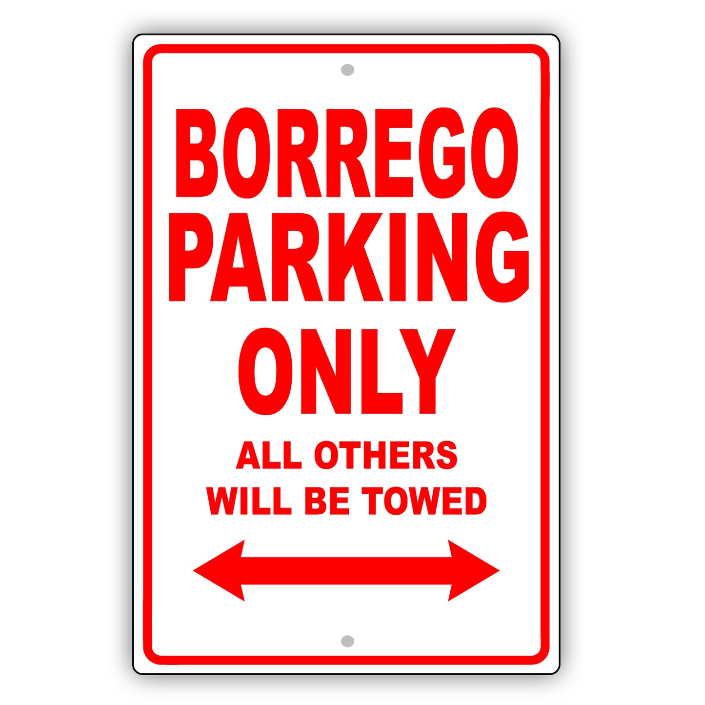 Kia Borrego Parking Only All Others Will Be Towed Aluminum Decor Garage Sign