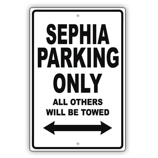 Kia Sephia Parking Only All Others Will Be Towed Aluminum Decor Garage Sign