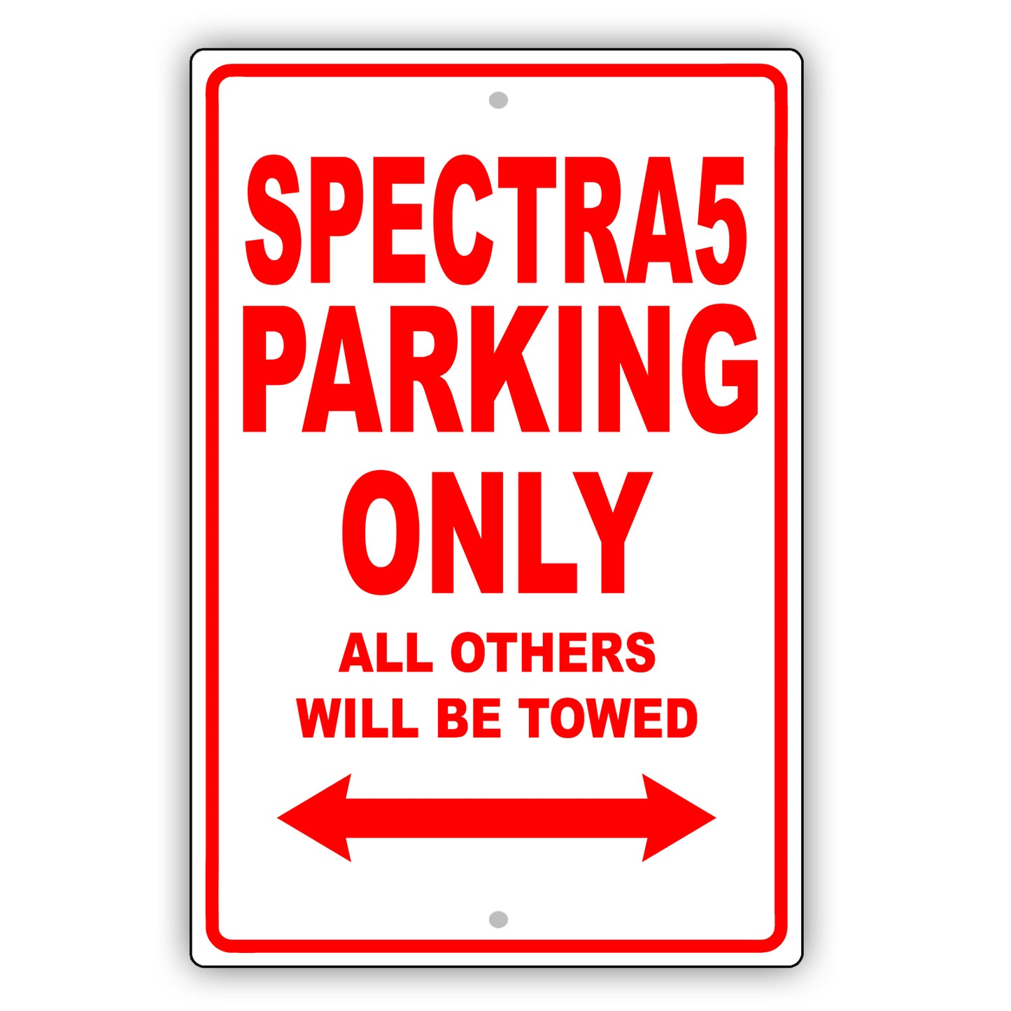 Kia Spectra5 Parking Only All Others Will Be Towed Aluminum Decor Garage Sign