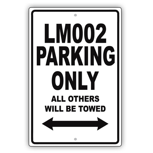 Lamborghini Lm002 Parking Only All Others Will Be Towed Aluminum Decor Garage Sign