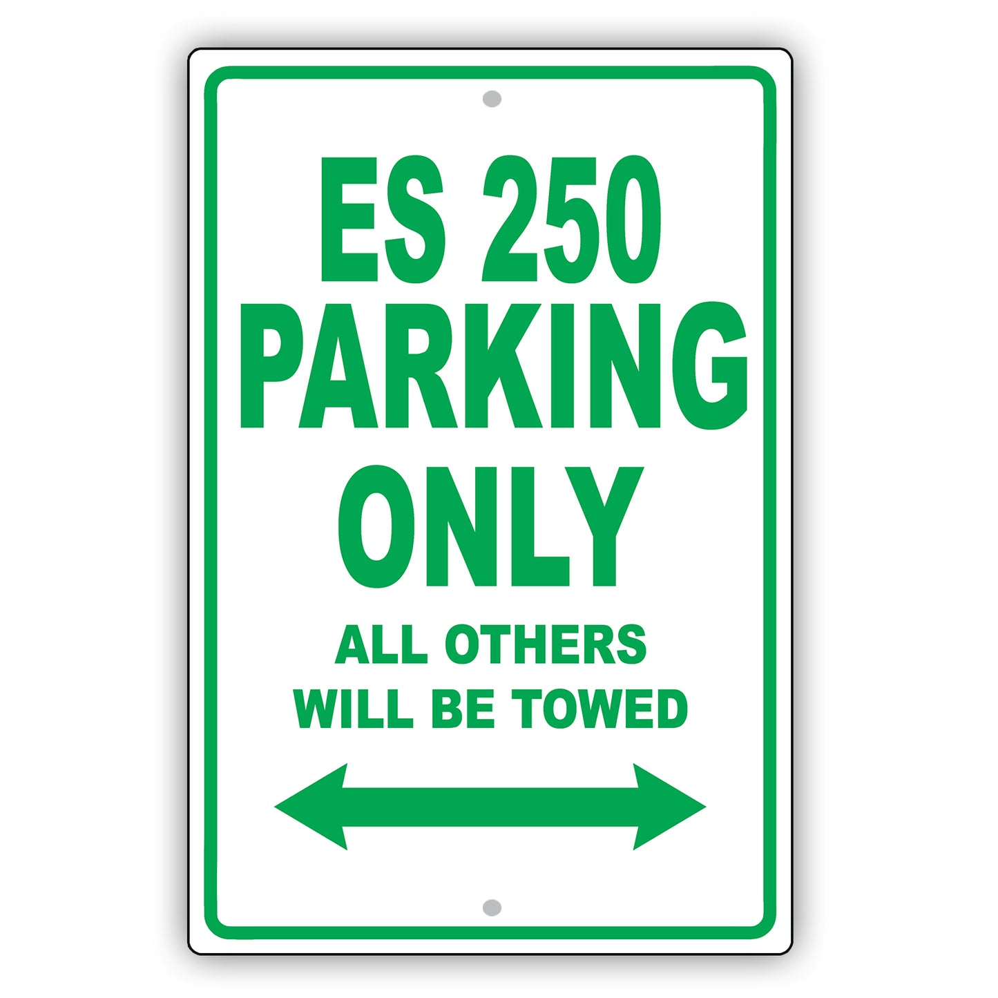 Lexus Es 250 Parking Only All Others Will Be Towed Aluminum Decor Garage Sign