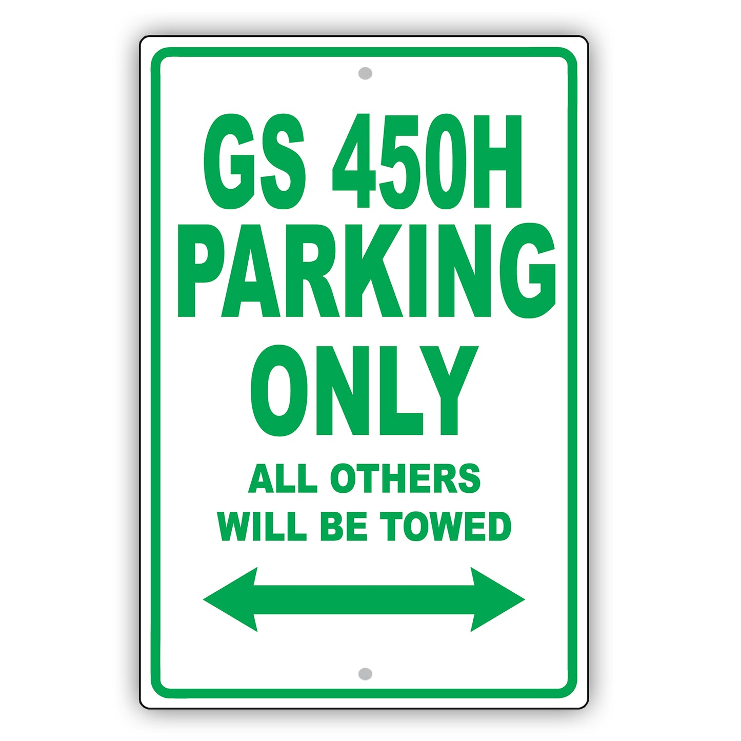 Lexus Gs 450h Parking Only All Others Will Be Towed Aluminum Decor Garage Sign
