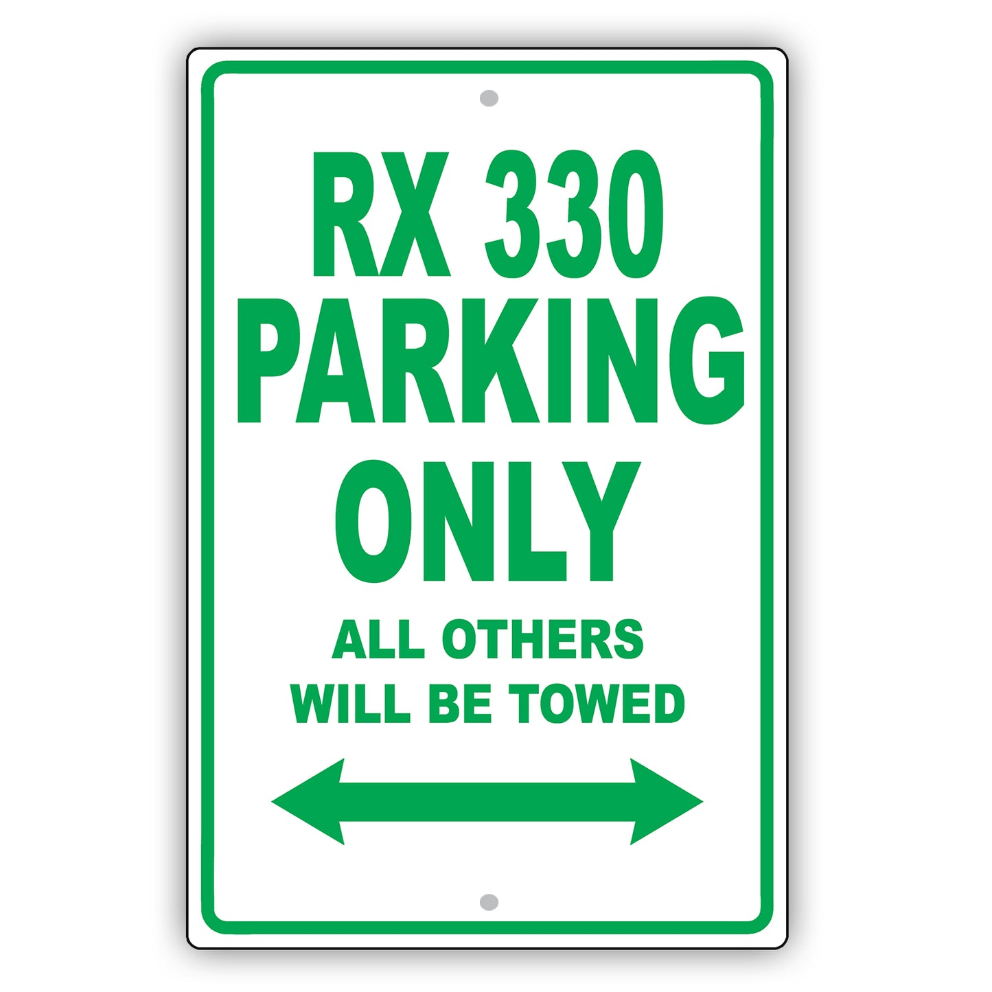 Lexus Rx 330 Parking Only All Others Will Be Towed Aluminum Decor Garage Sign