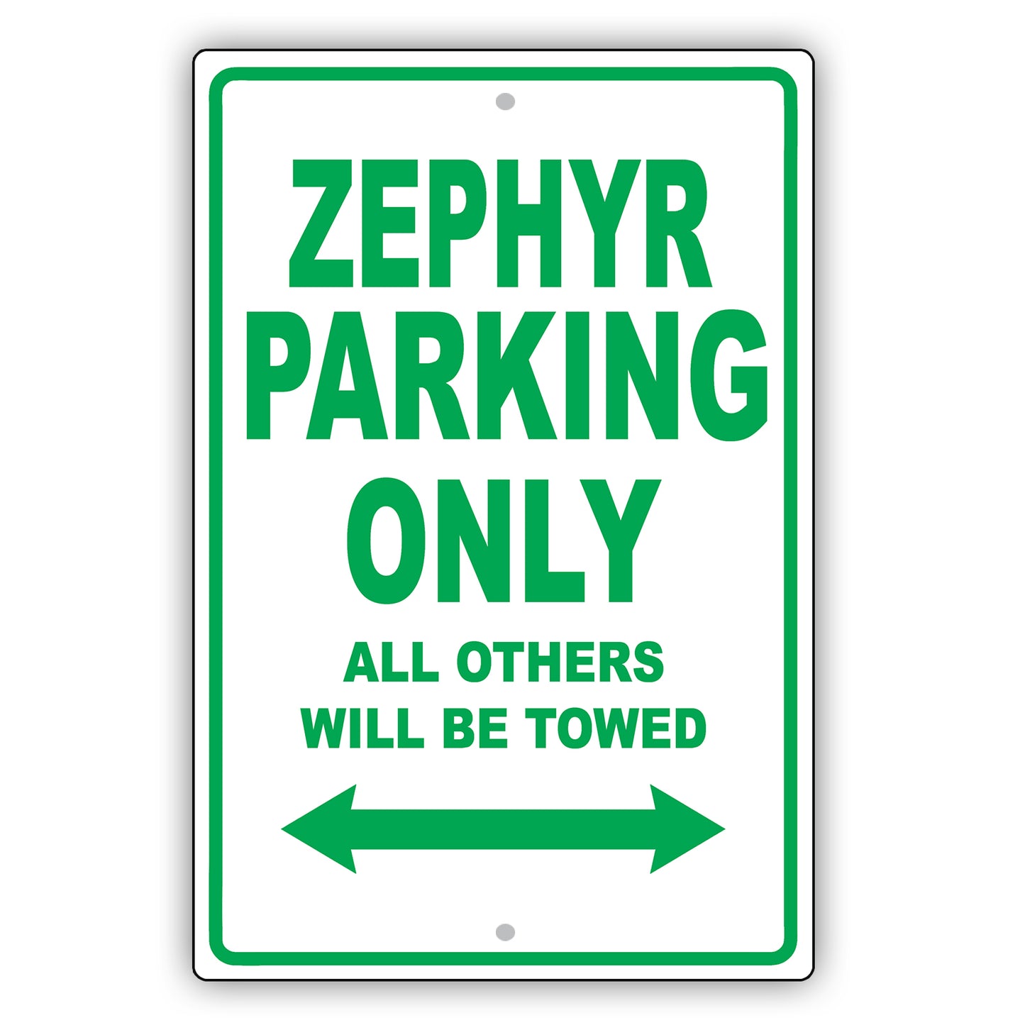 Lincoln Zephyr Parking Only All Others Will Be Towed Aluminum Decor Garage Sign