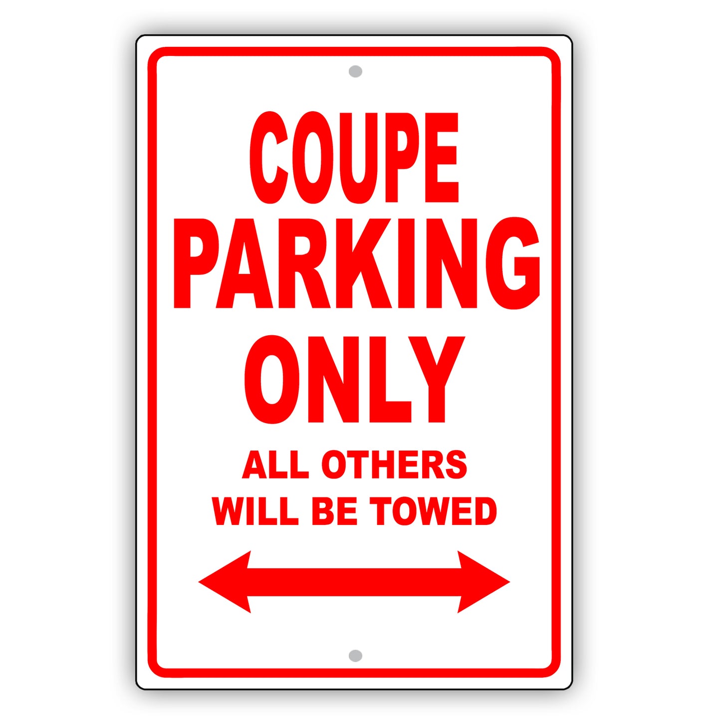 Maserati Coupe Parking Only All Others Will Be Towed Aluminum Decor Garage Sign