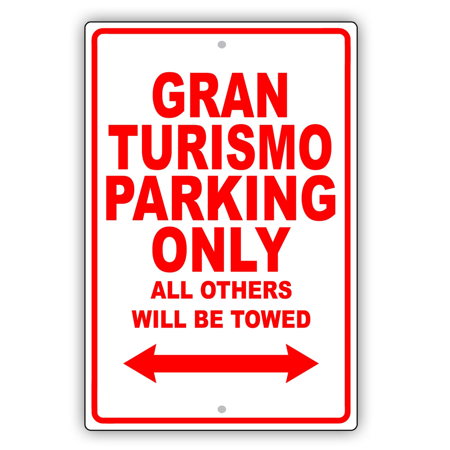 Maserati Gran Turismo Parking Only Others Will Be Towed Aluminum Decor Garage Sign