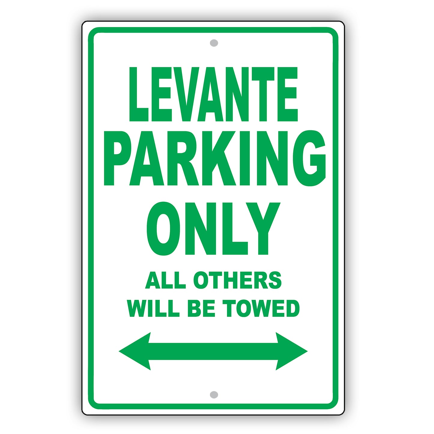 Maserati Levante Parking Only All Others Will Be Towed Aluminum Decor Garage Sign