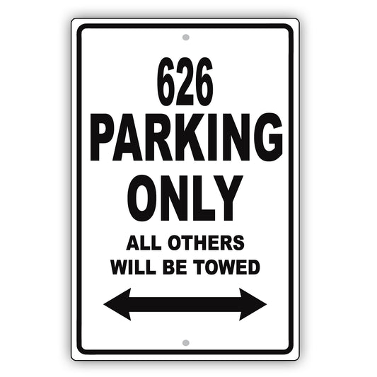 Mazda 626 Parking Only All Others Will Be Towed Aluminum Decor Garage Sign