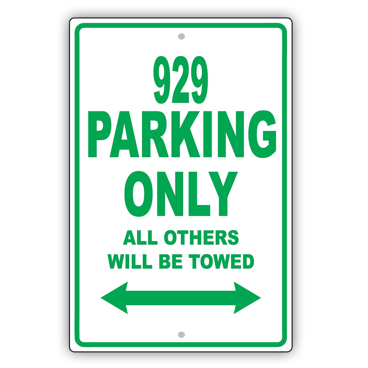 Mazda 929 Parking Only All Others Will Be Towed Aluminum Decor Garage Sign