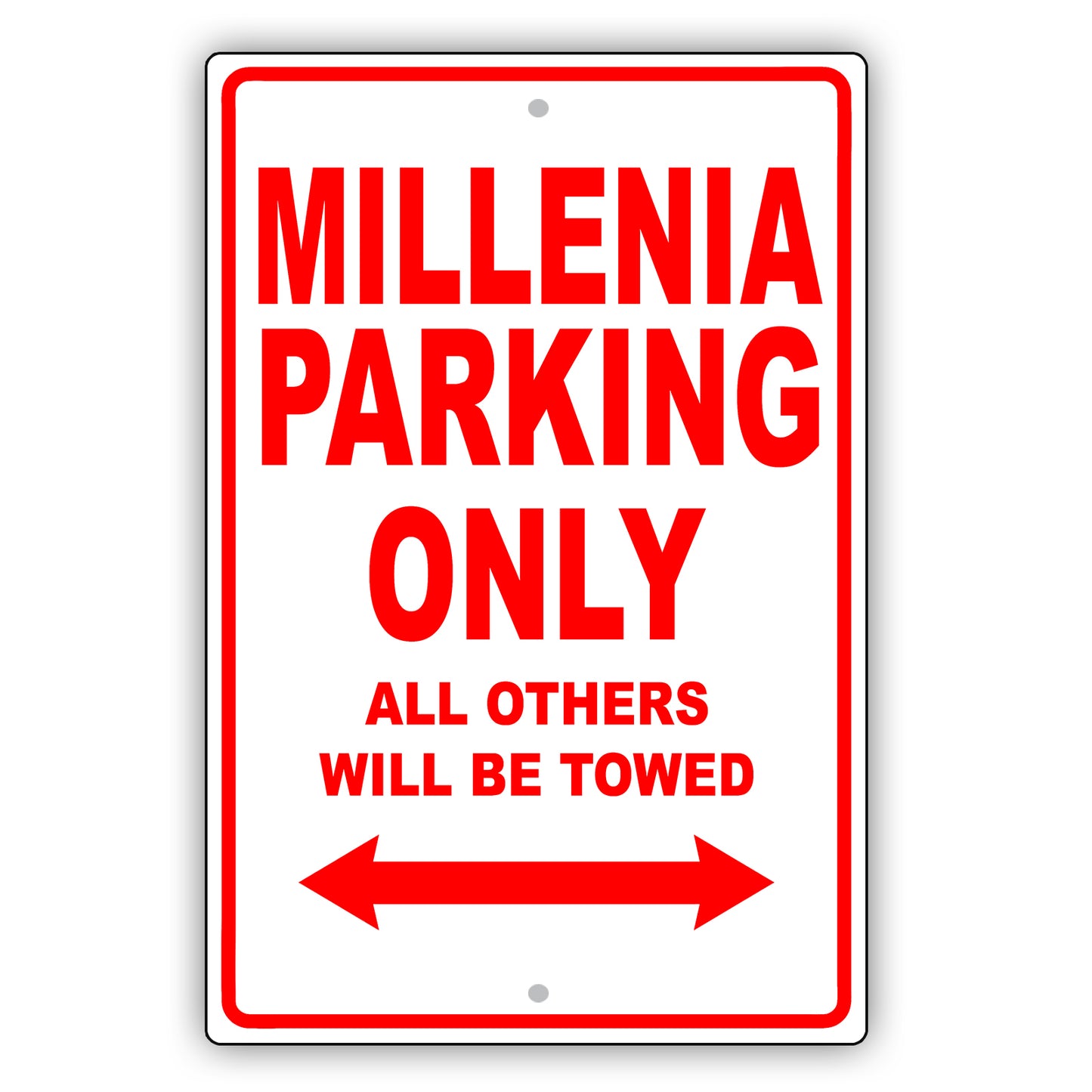 Mazda Millenia Parking Only All Others Will Be Towed Aluminum Decor Garage Sign