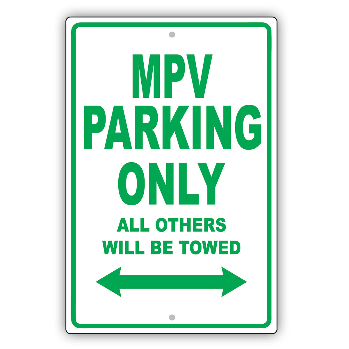 Mazda Mpv Parking Only All Others Will Be Towed Aluminum Decor Garage Sign