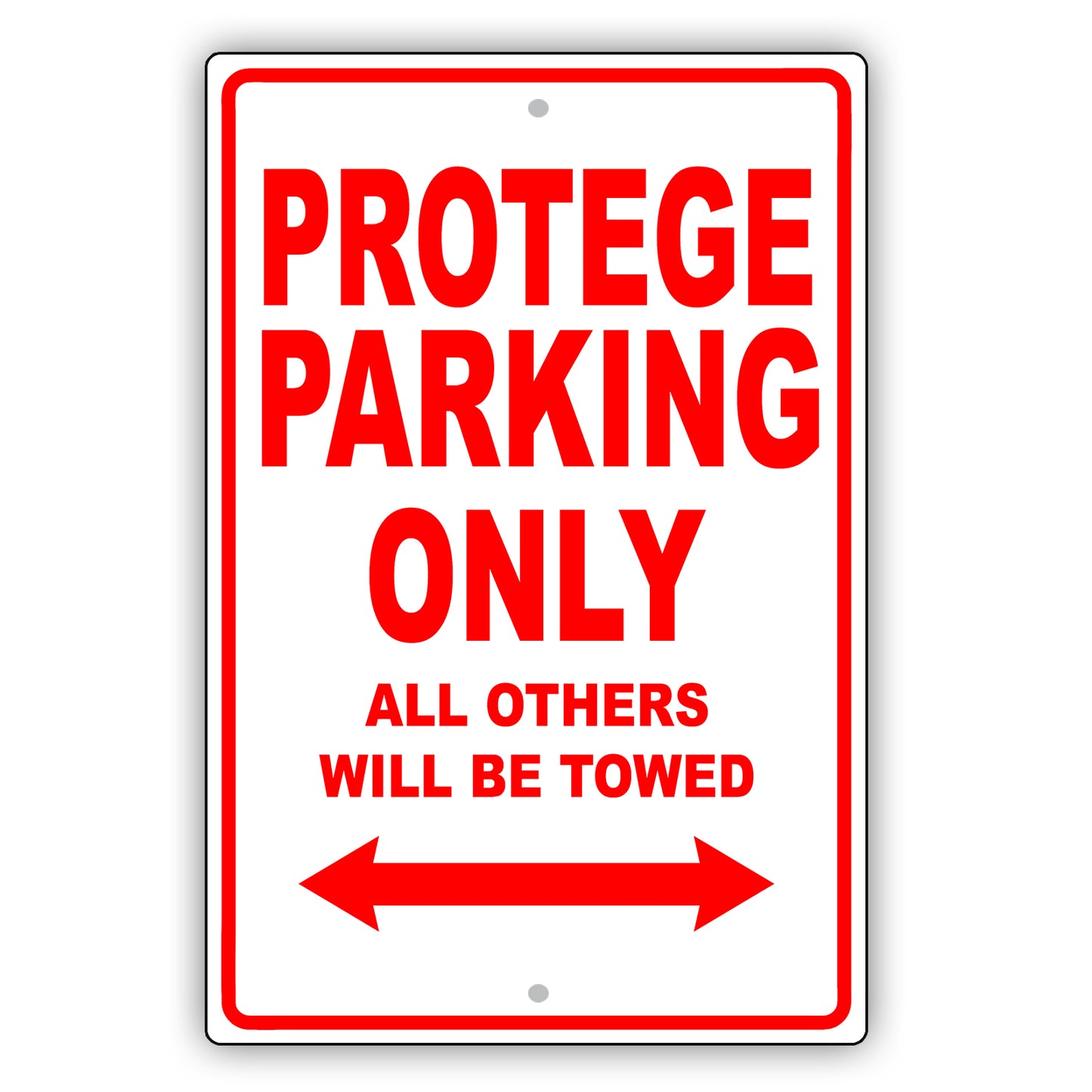 Mazda Protege Parking Only All Others Will Be Towed Aluminum Decor Garage Sign