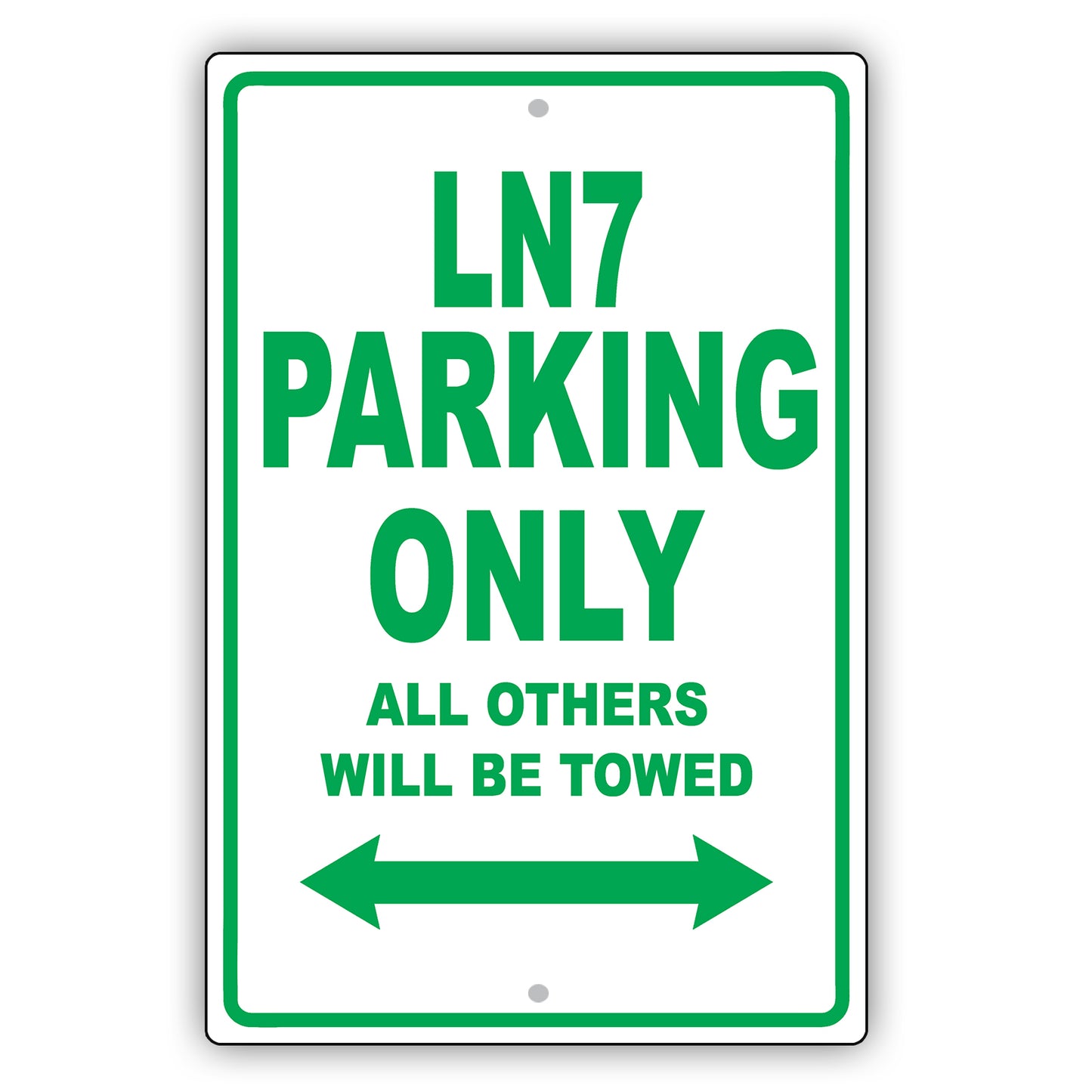 Mercury Ln7 Parking Only All Others Will Be Towed Aluminum Decor Garage Sign