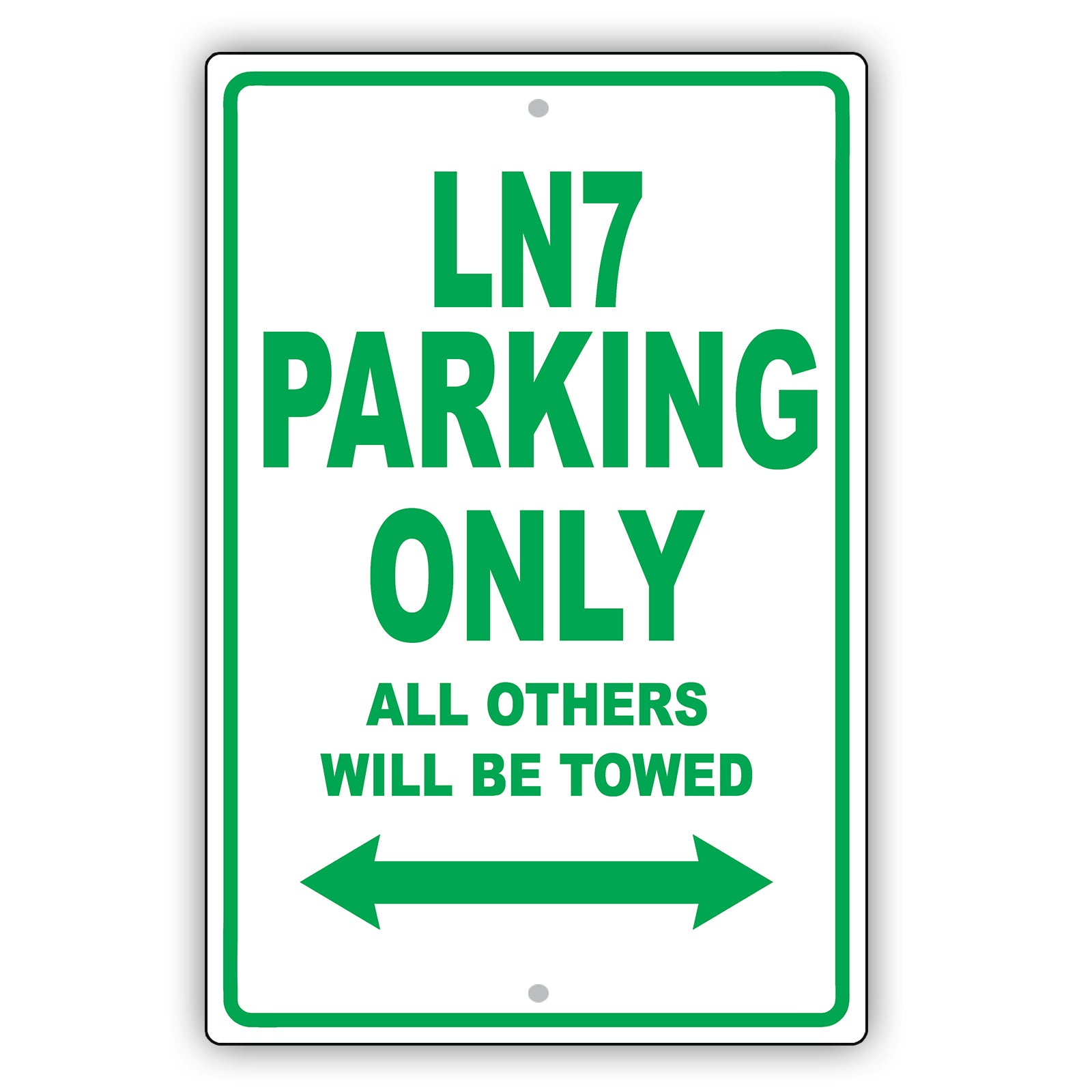 Mercury Ln7 Parking Only All Others Will Be Towed Aluminum Decor Garage Sign