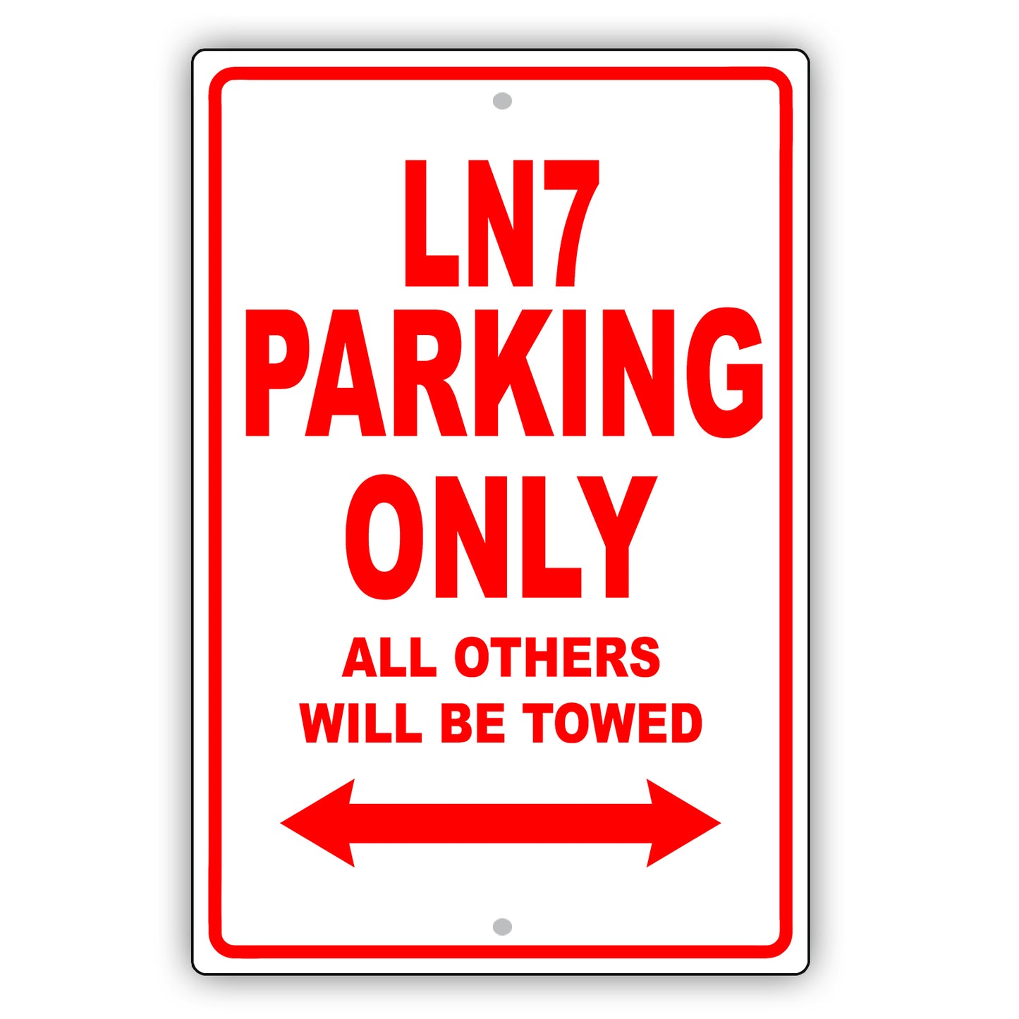 Mercury Ln7 Parking Only All Others Will Be Towed Aluminum Decor Garage Sign