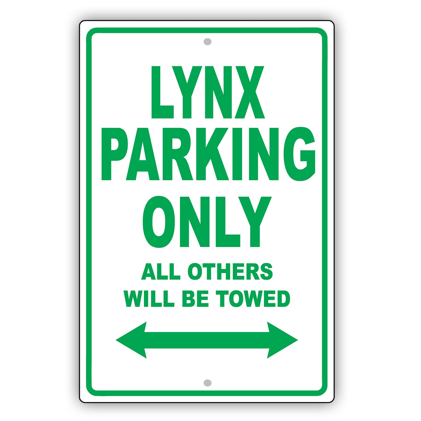Mercury Lynx Parking Only All Others Will Be Towed Aluminum Decor Garage Sign