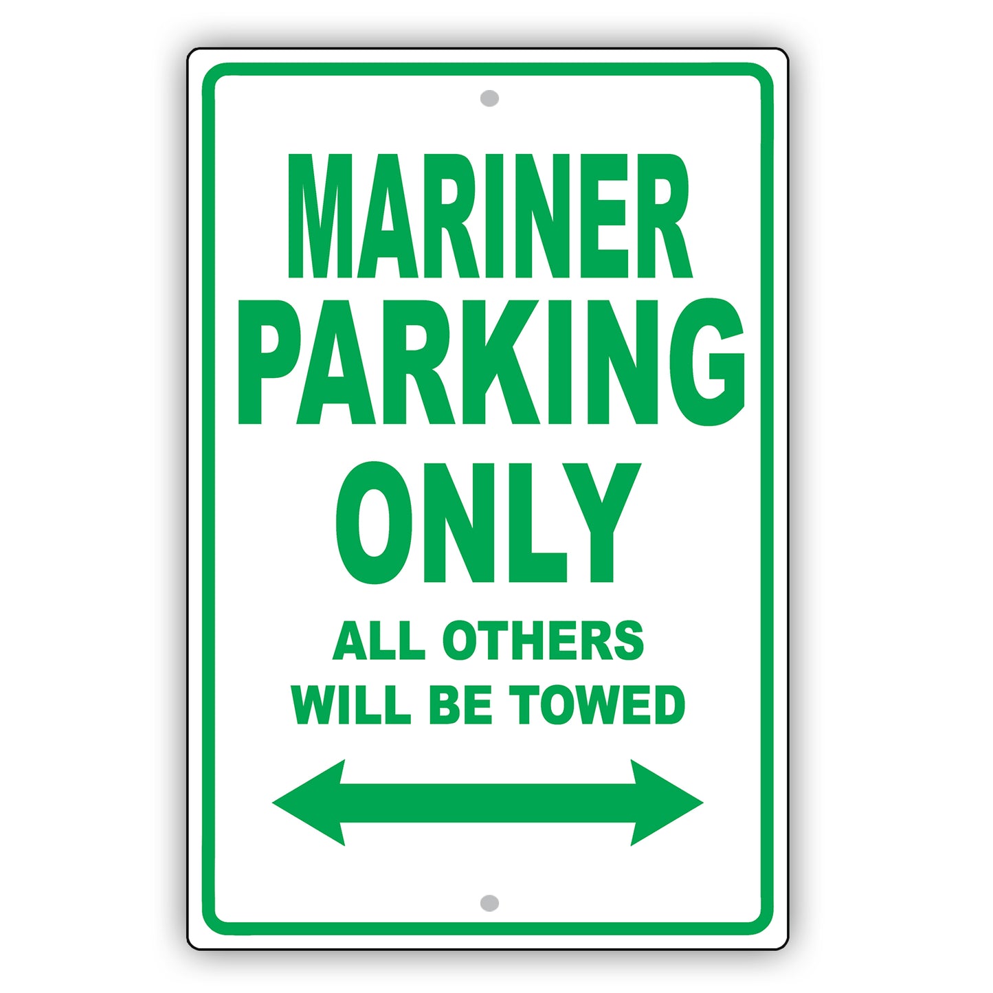 Mercury Mariner Parking Only All Others Will Be Towed Aluminum Decor Garage Sign