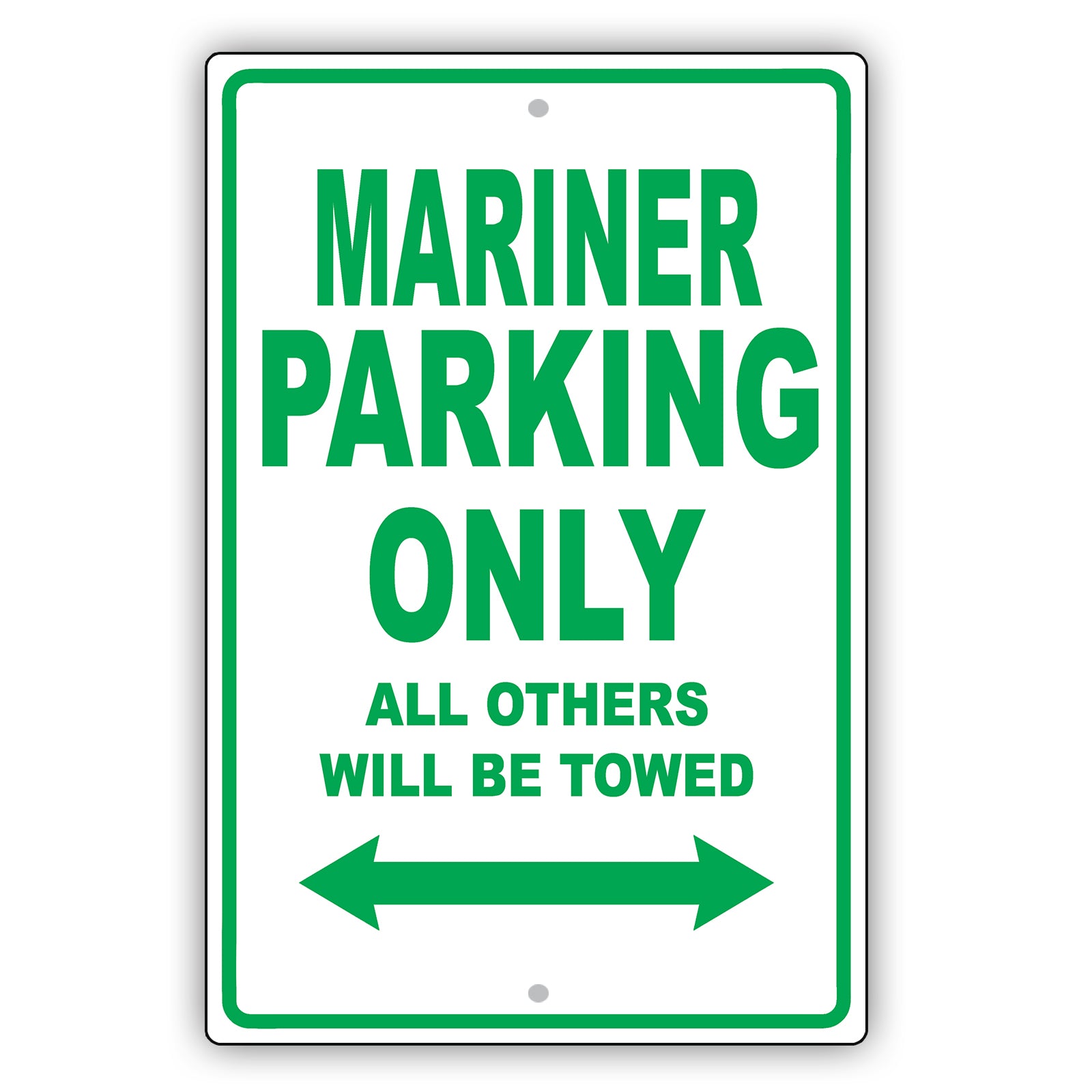 Mercury Mariner Parking Only All Others Will Be Towed Aluminum Decor Garage Sign