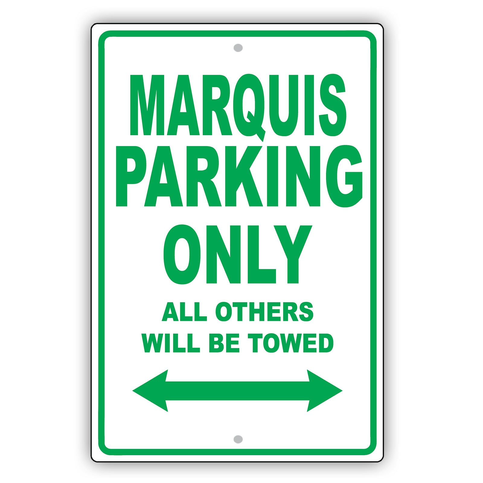 Mercury Marquis Parking Only All Others Will Be Towed Aluminum Decor Garage Sign