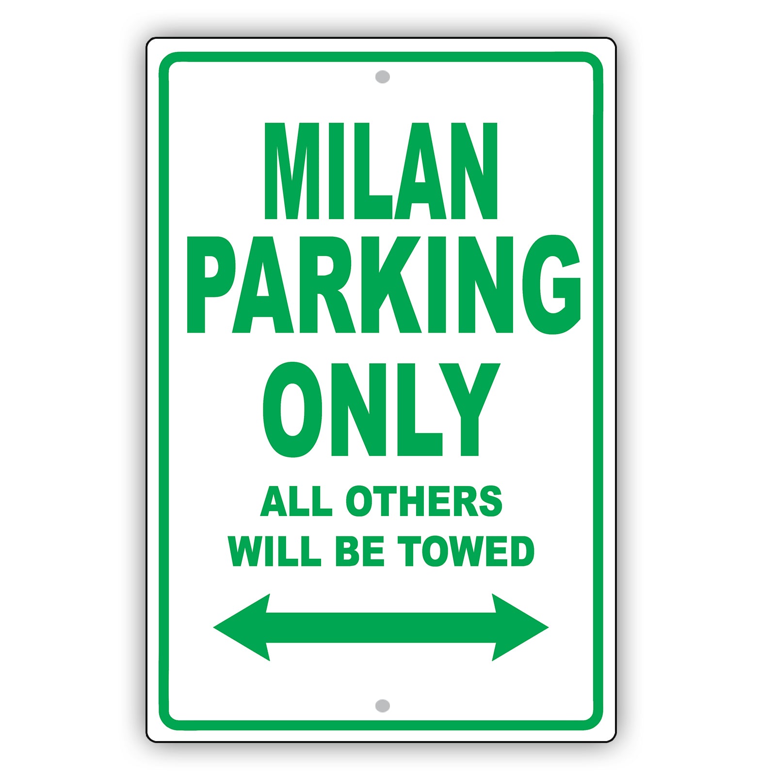 Mercury Milan Parking Only All Others Will Be Towed Aluminum Decor Garage Sign