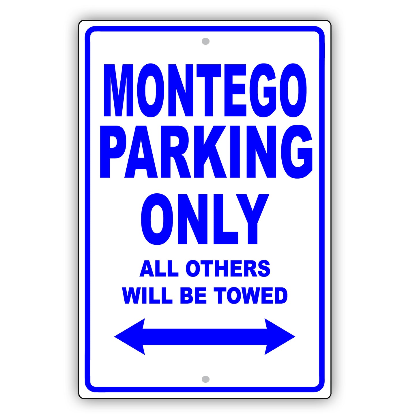 Mercury Montego Parking Only All Others Will Be Towed Aluminum Decor Garage Sign