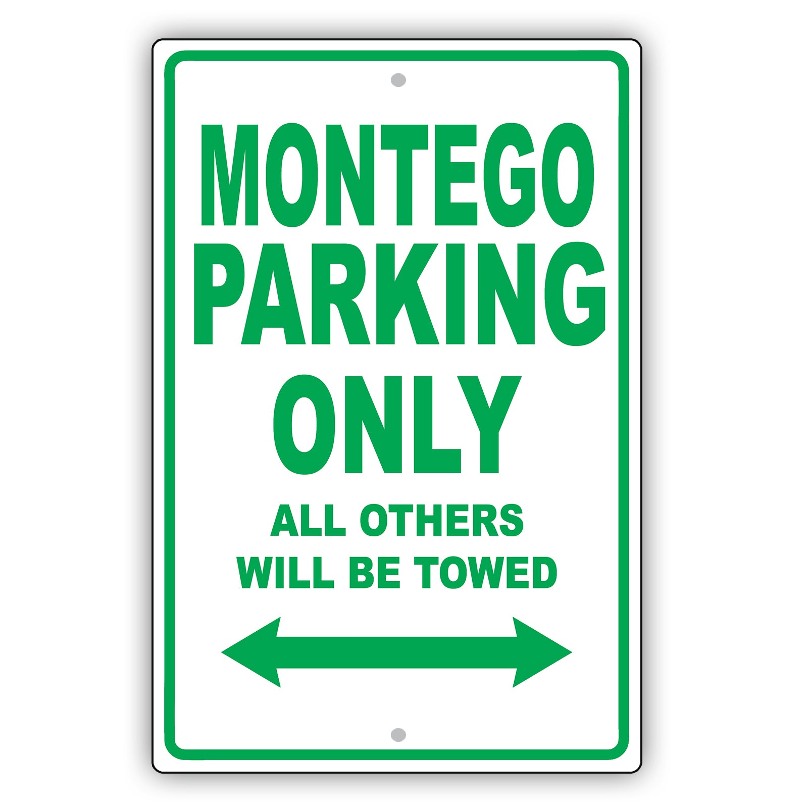 Mercury Montego Parking Only All Others Will Be Towed Aluminum Decor Garage Sign