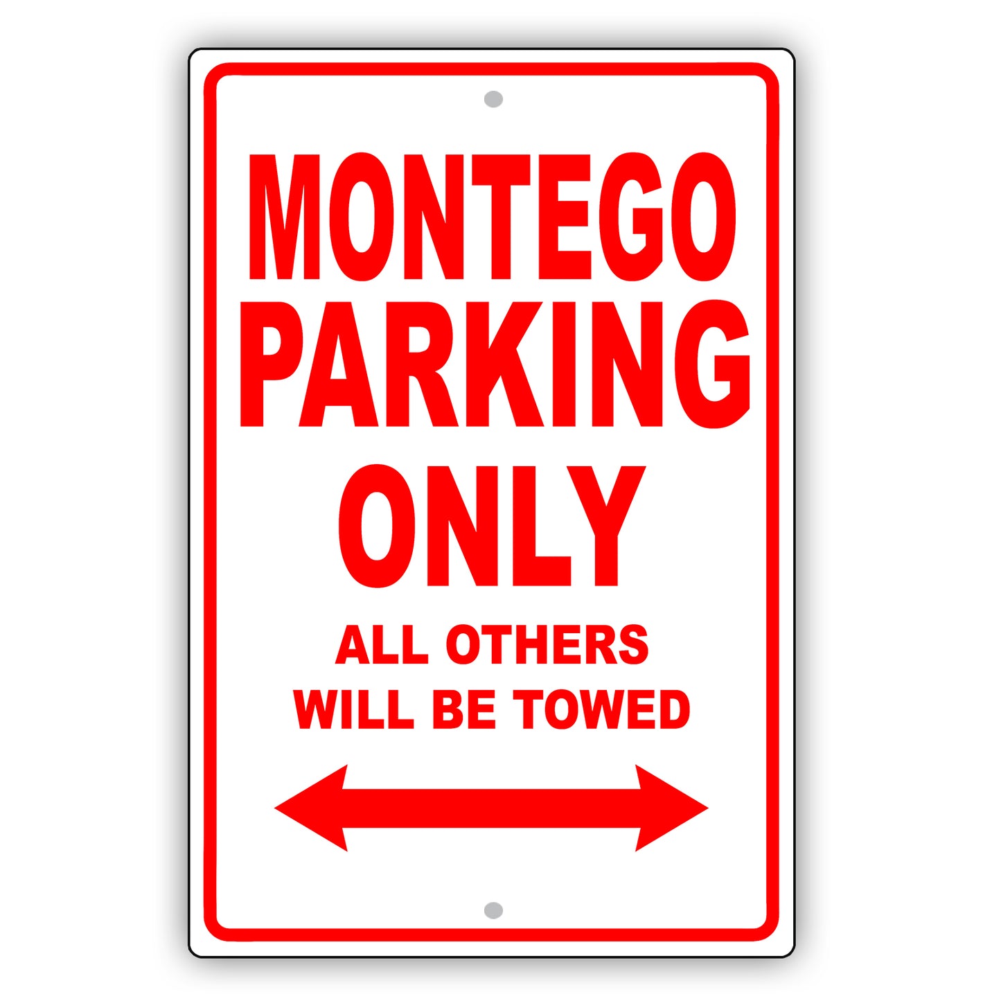 Mercury Montego Parking Only All Others Will Be Towed Aluminum Decor Garage Sign