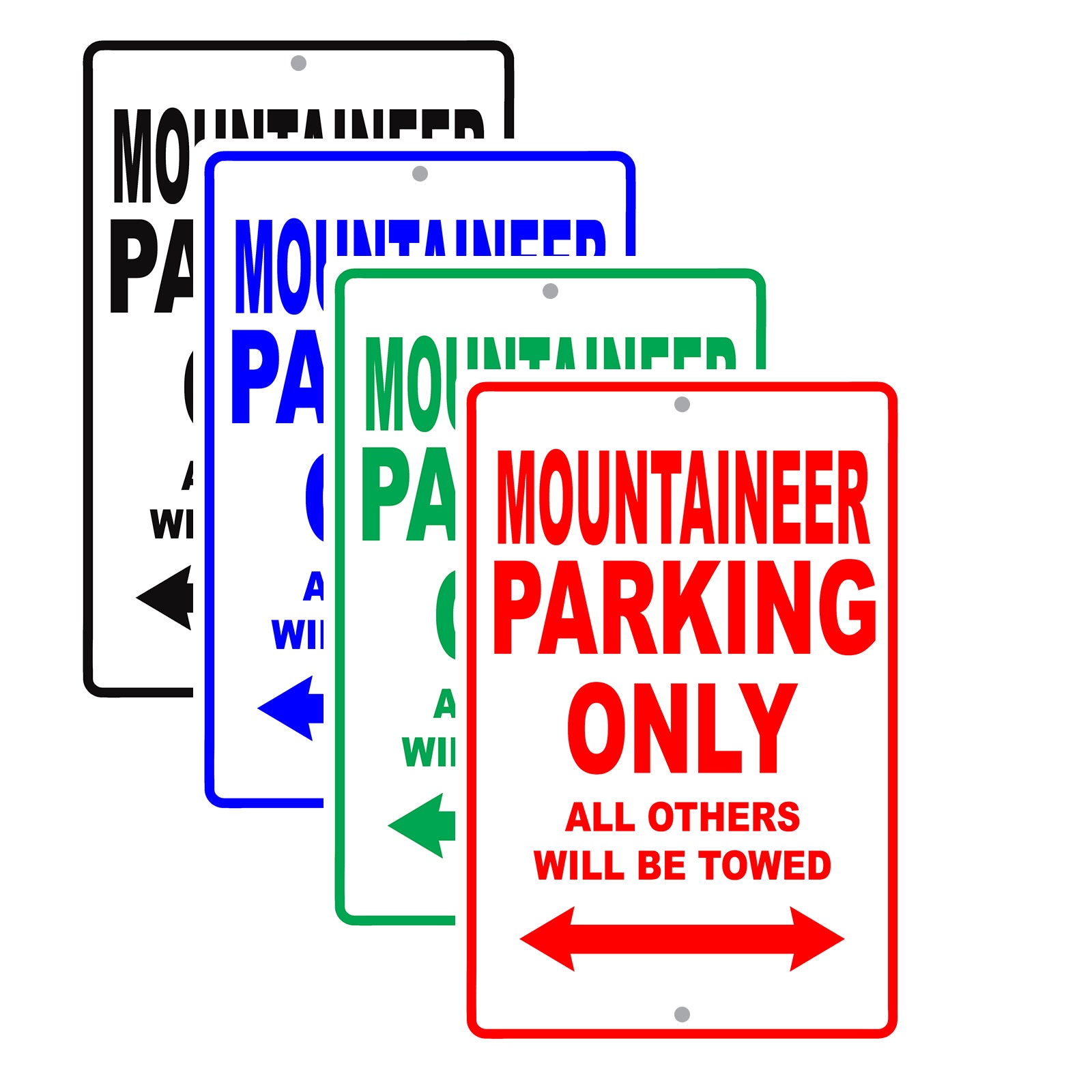 Mercury Mountaineer Parking Only All Others Will Be Towed Aluminum Decor Garage Sign