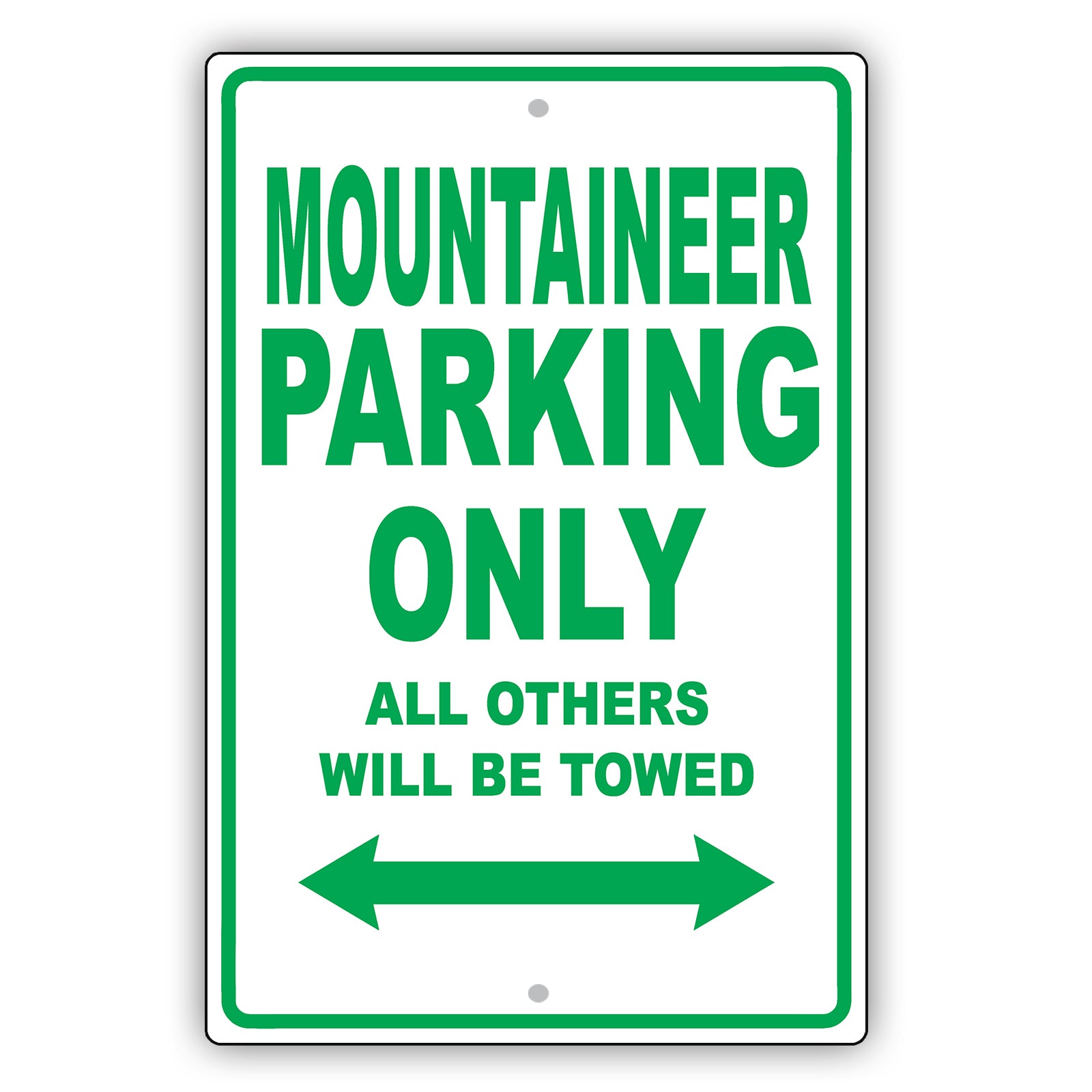 Mercury Mountaineer Parking Only All Others Will Be Towed Aluminum Decor Garage Sign