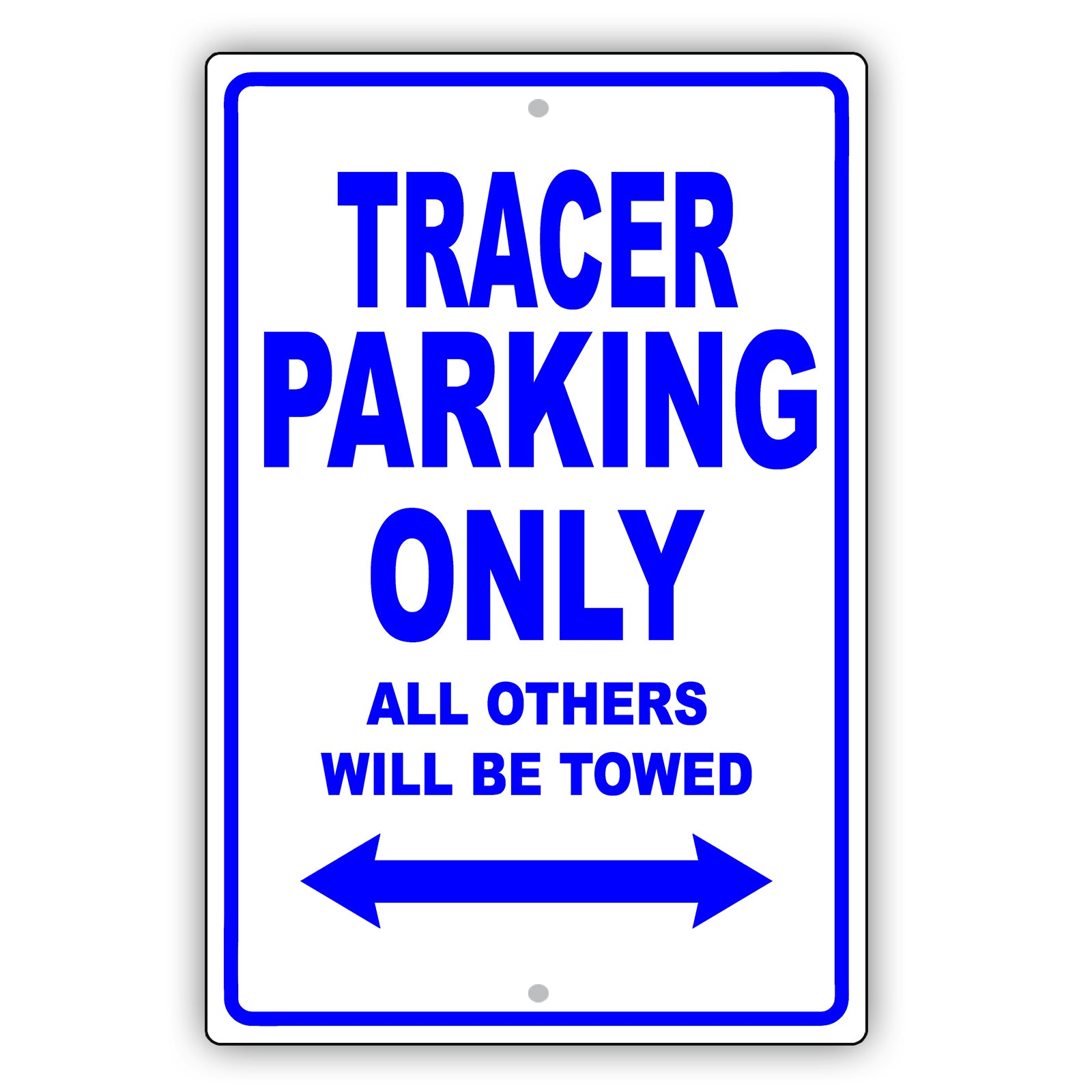Mercury Tracer Parking Only All Others Will Be Towed Aluminum Decor Garage Sign